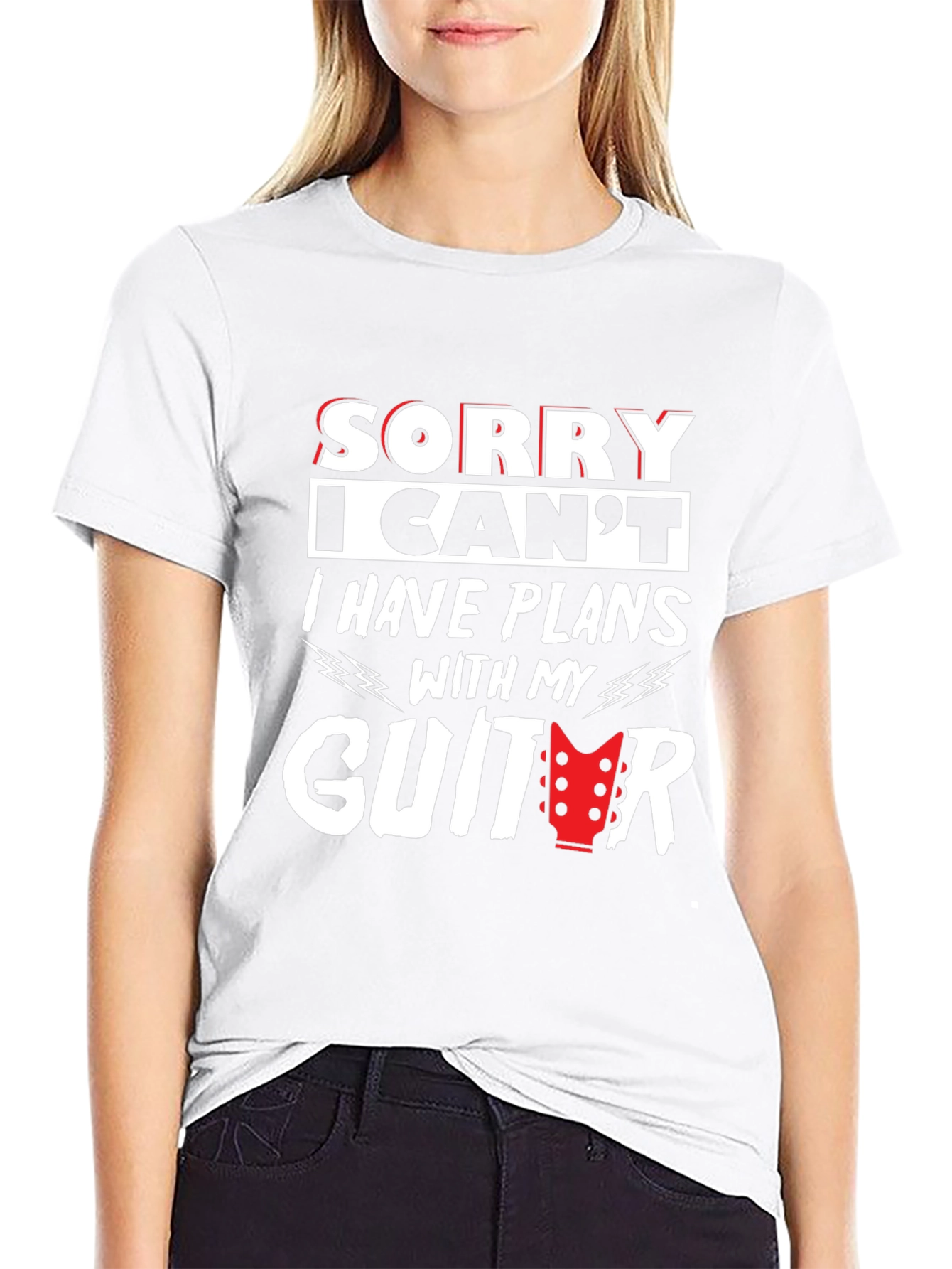 Guitar Plans Graphic T-Shirt - Musician Tee