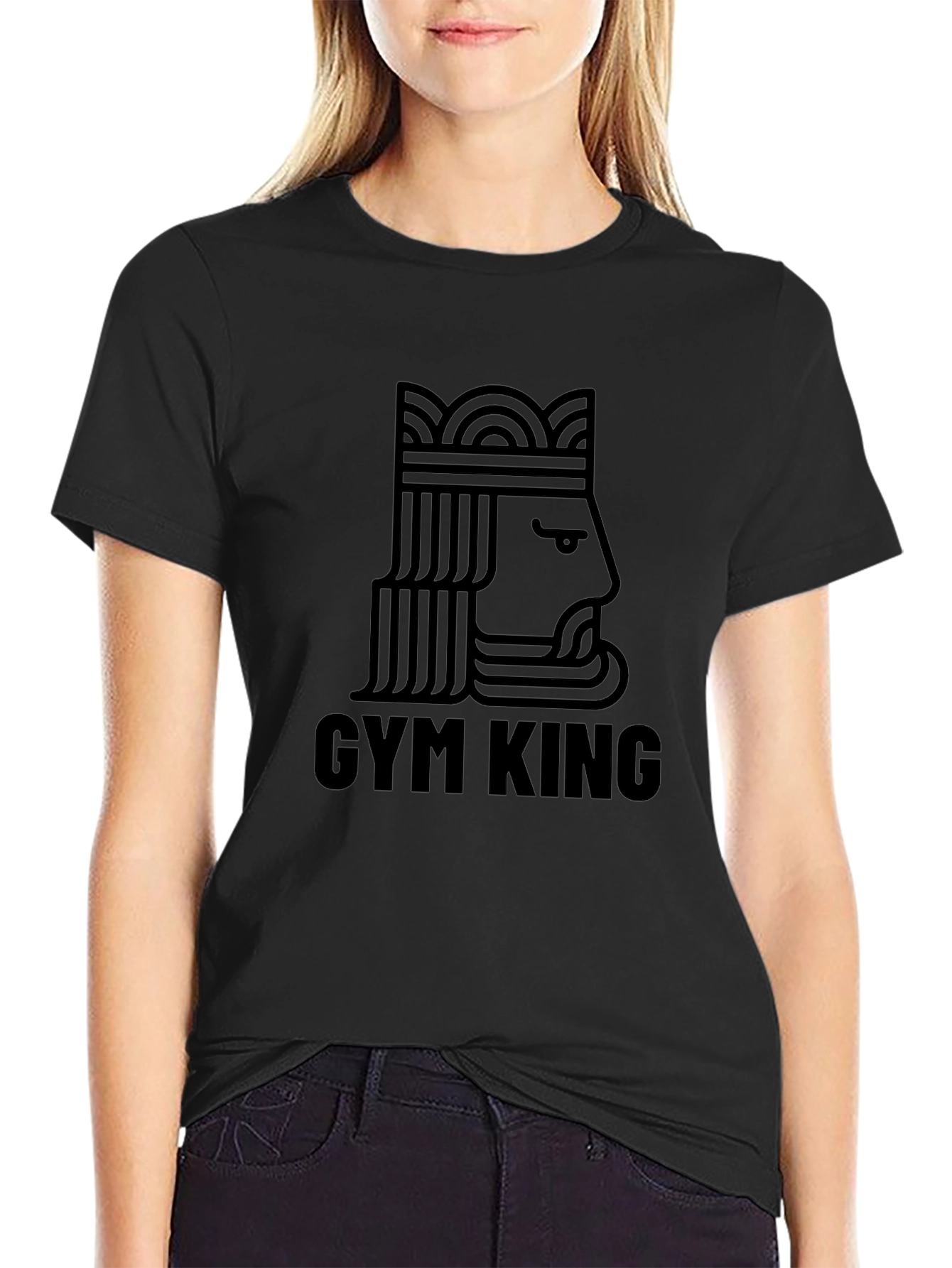Gym King Graphic Tee - Black