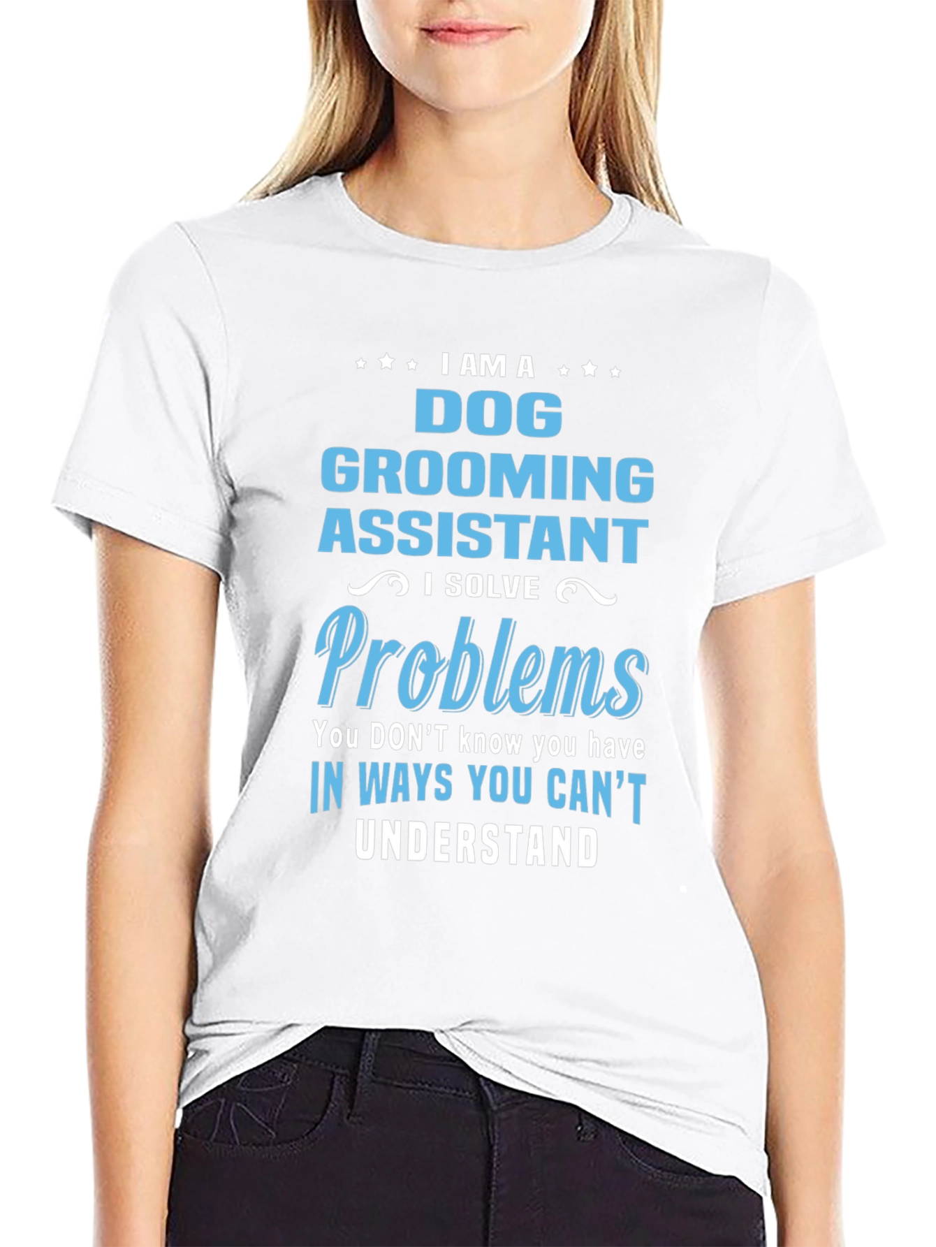 Dog Grooming Assistant T-Shirt: I Solve Problems