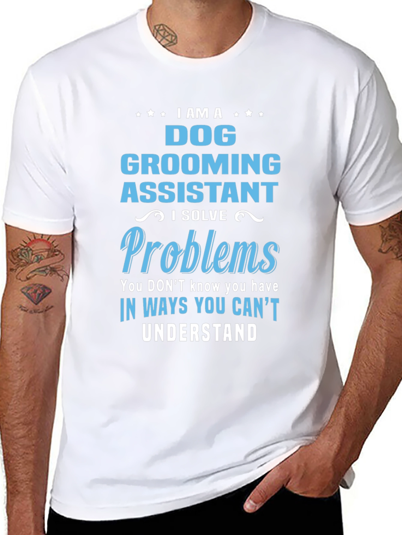 Dog Grooming Assistant T-Shirt: I Solve Problems