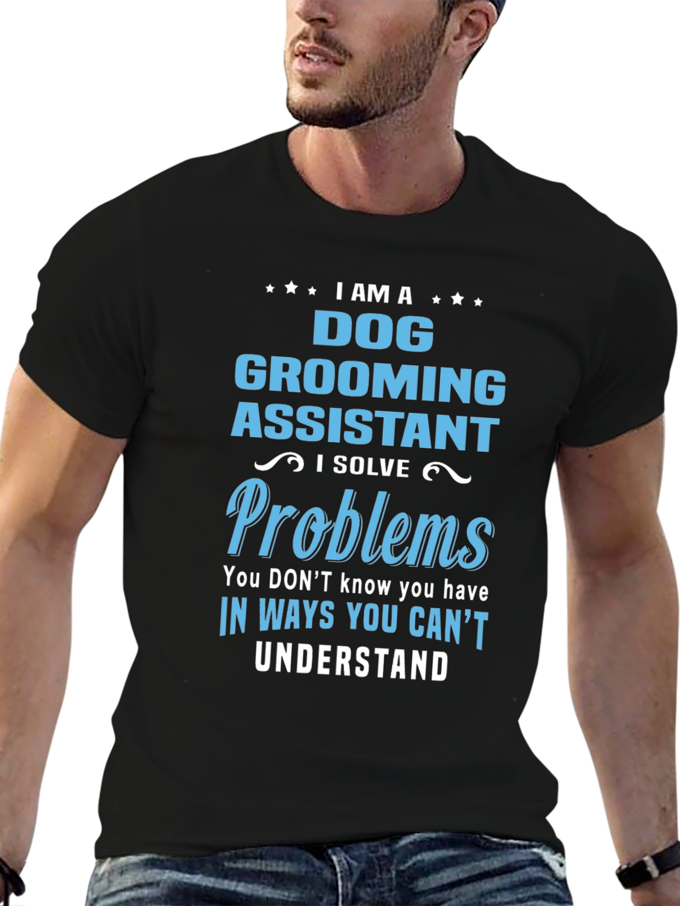 Dog Grooming Assistant T-Shirt: I Solve Problems