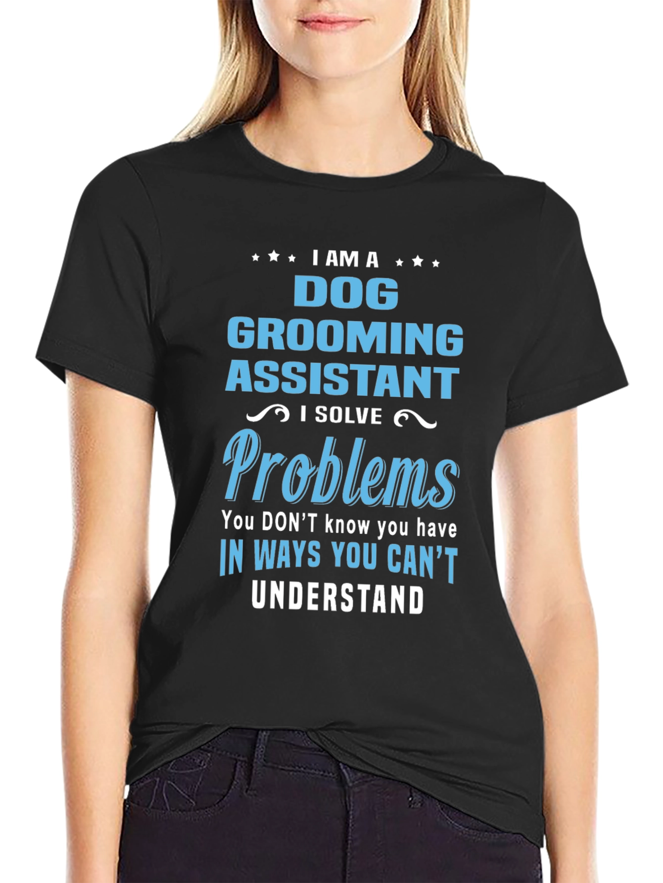 Dog Grooming Assistant T-Shirt: I Solve Problems