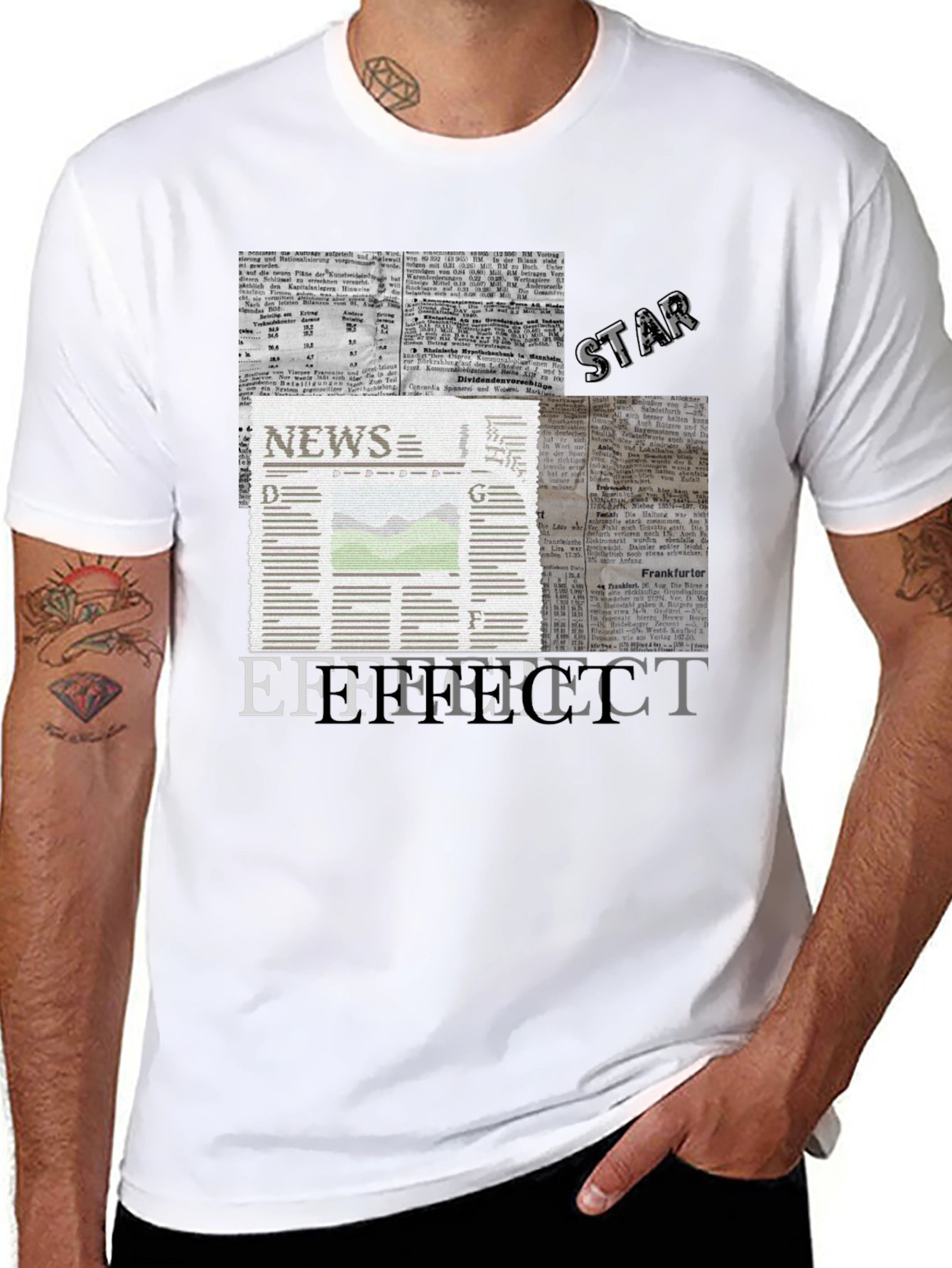 News Effect Black T-Shirt