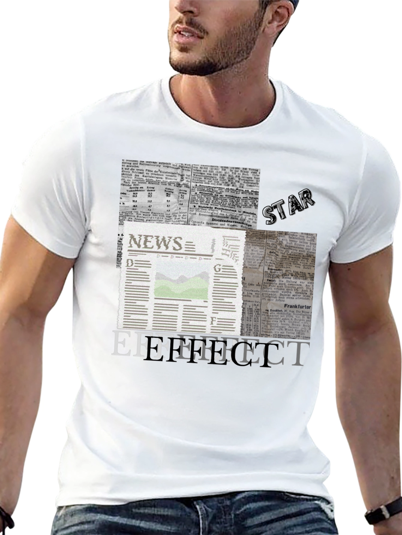 News Effect Black T-Shirt