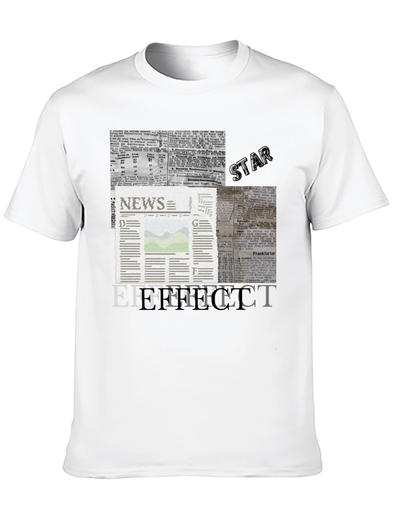 News Effect Black T-Shirt