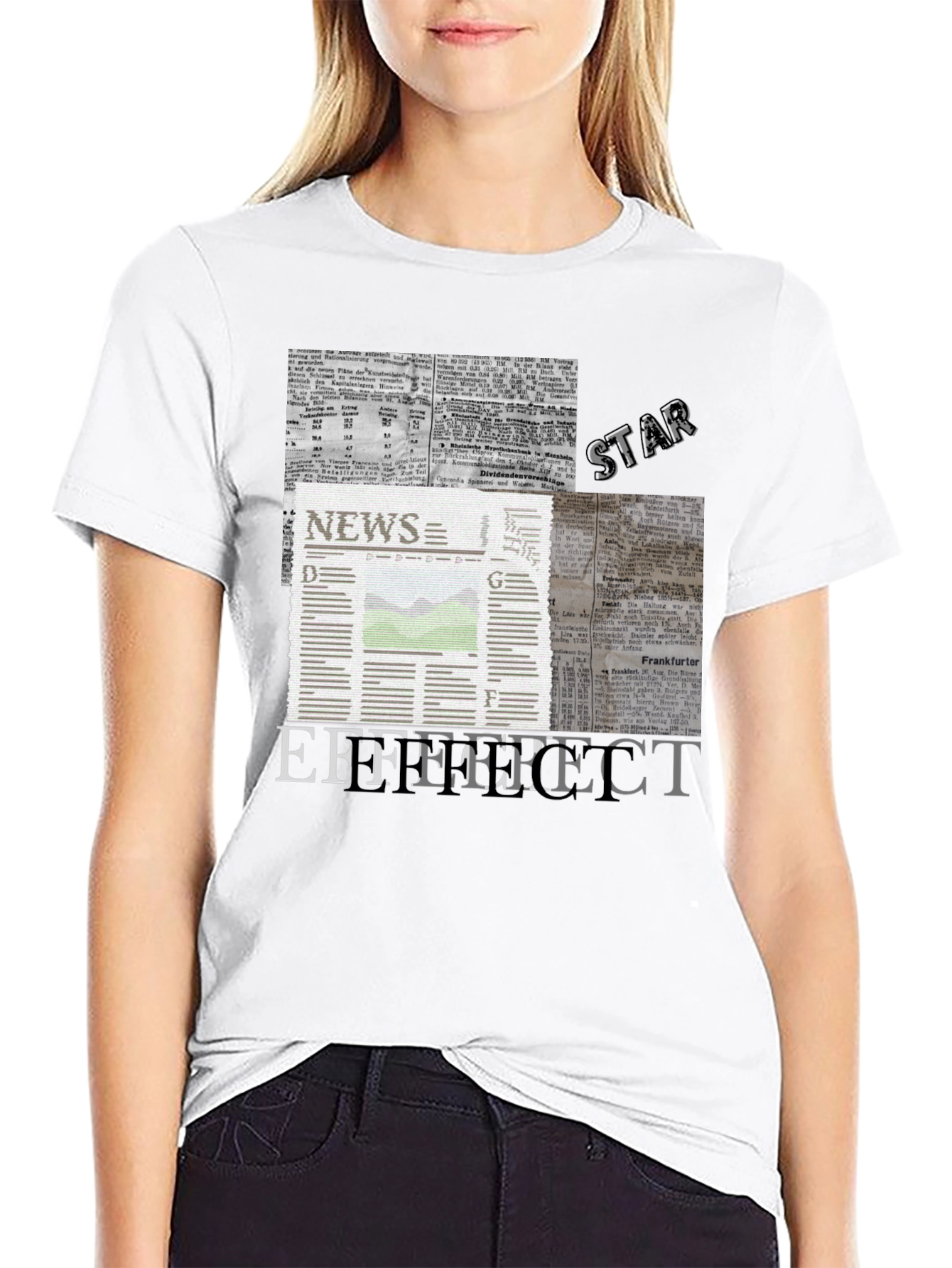 News Effect Black T-Shirt