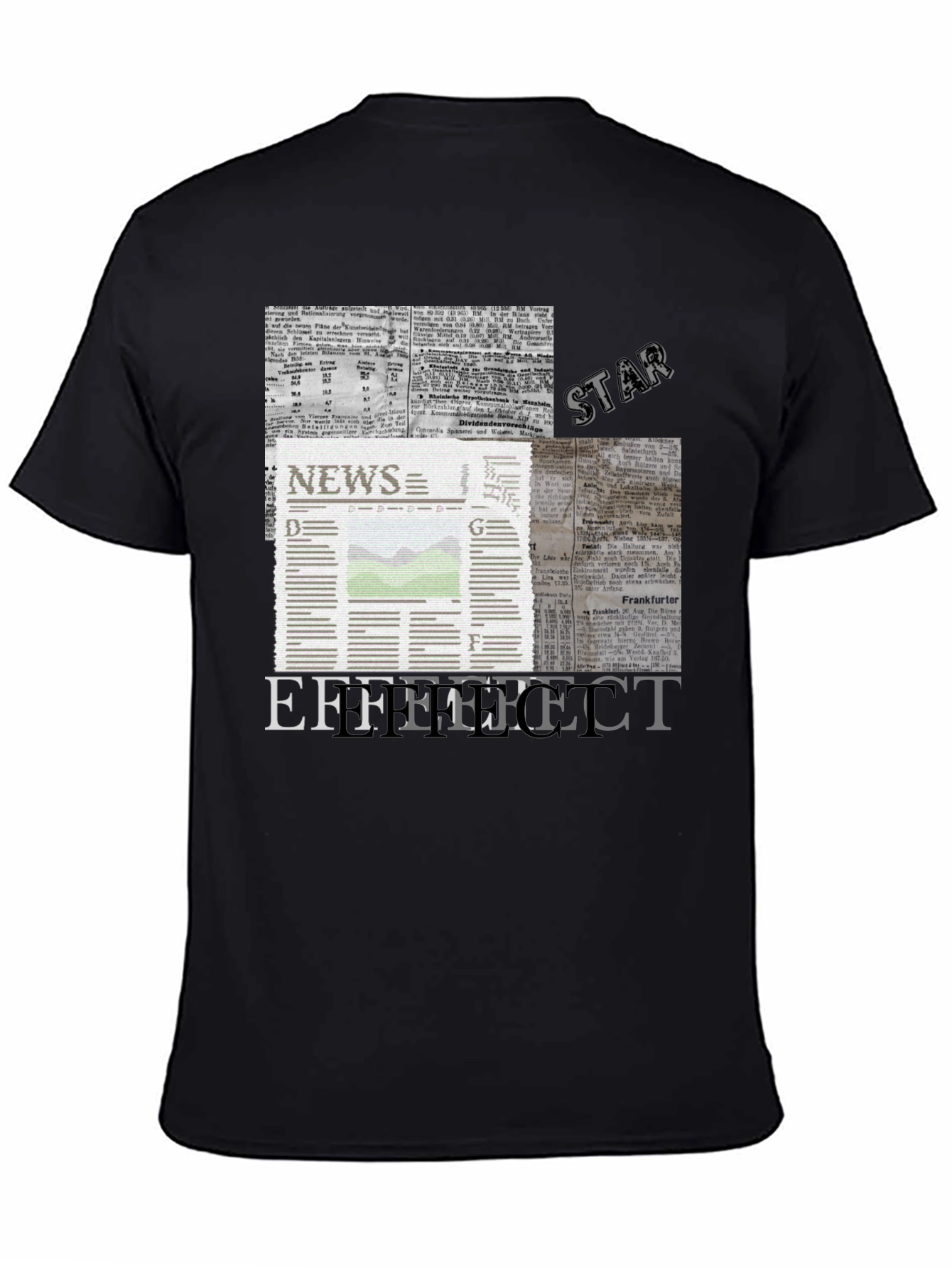 News Effect Black T-Shirt