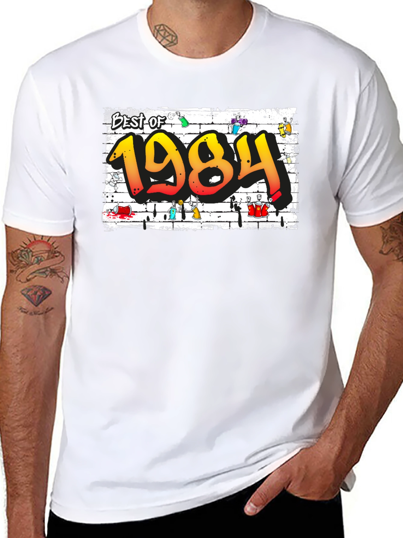 Best of 1984 Graffiti Graphic T-Shirt