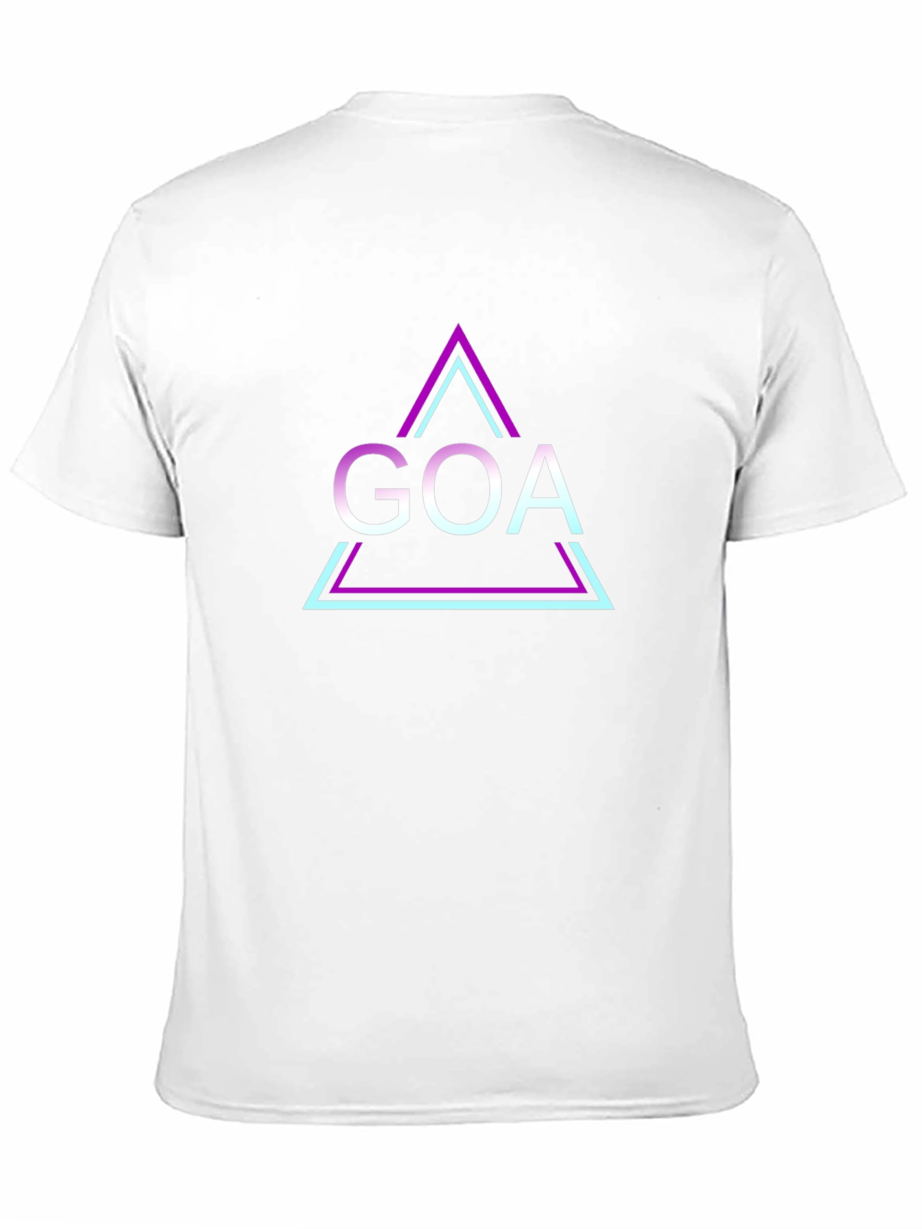 GOA Triangle Design Black T-Shirt