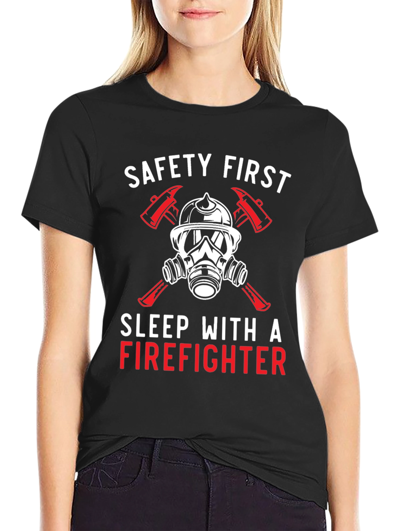 Safety First Firefighter Graphic Tee