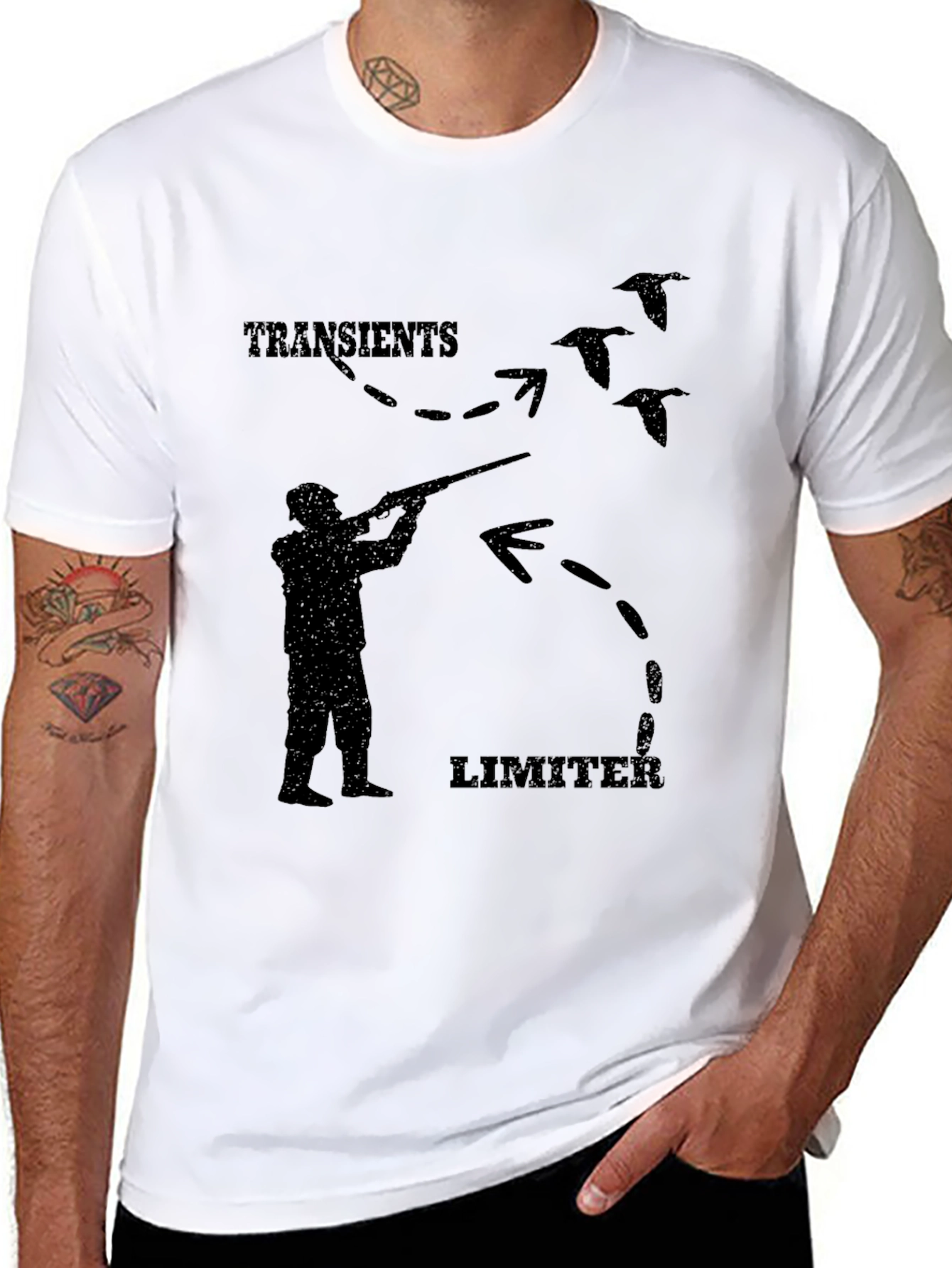 Transients Limiter Black Graphic Tee