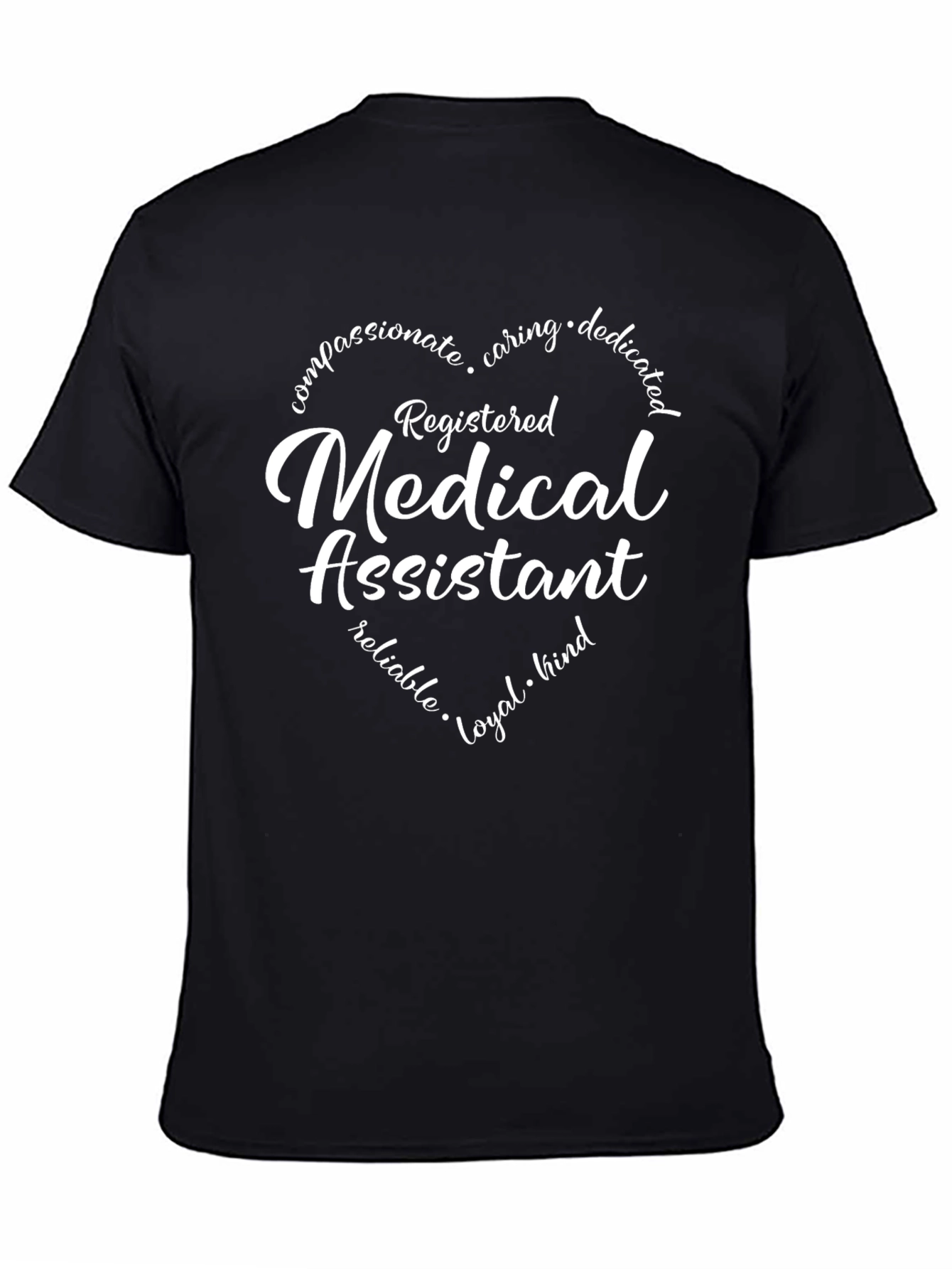 Registered Medical Assistant Heart T-Shirt