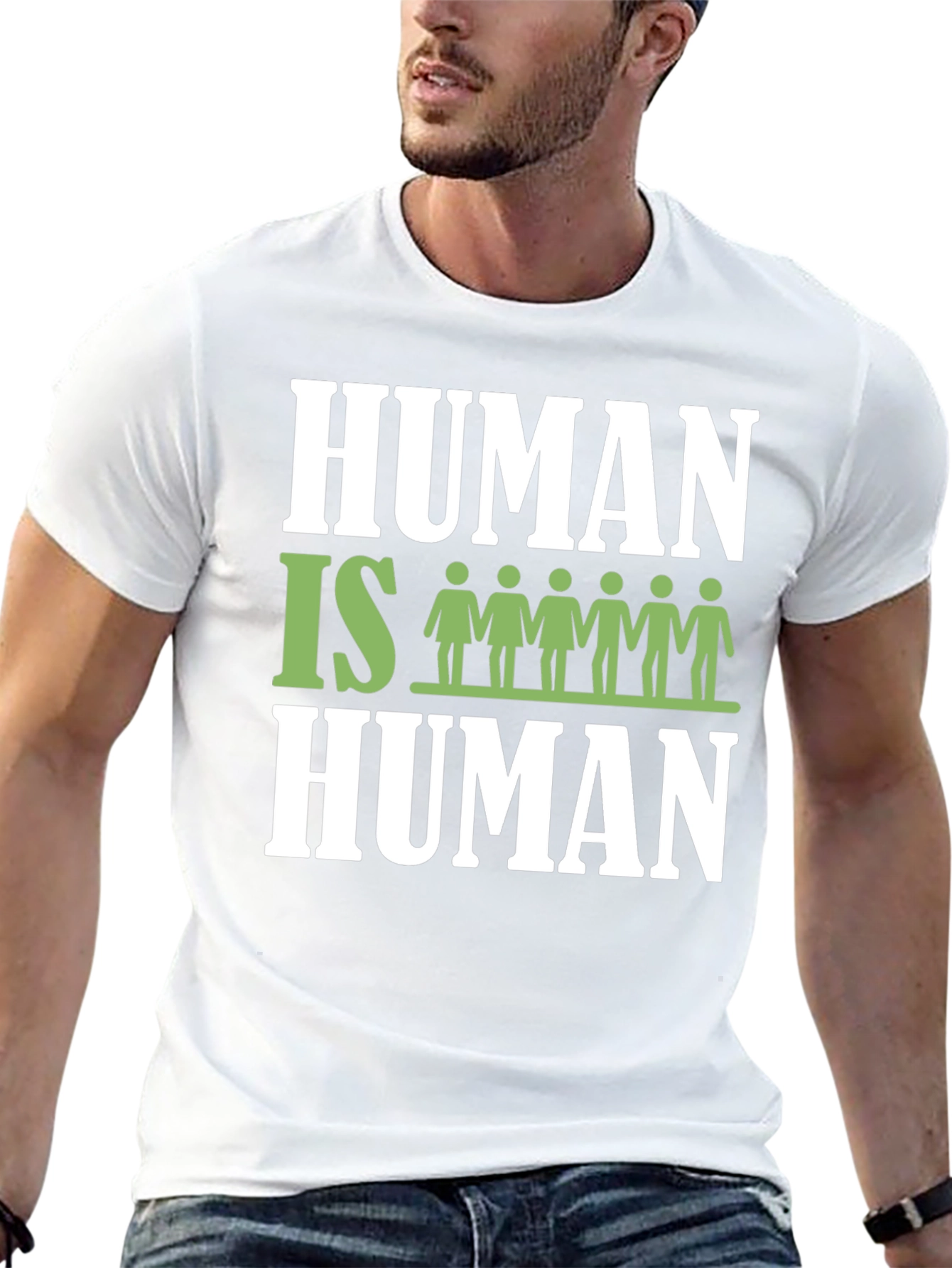 Human Is Human Graphic T-Shirt - Equality Tee