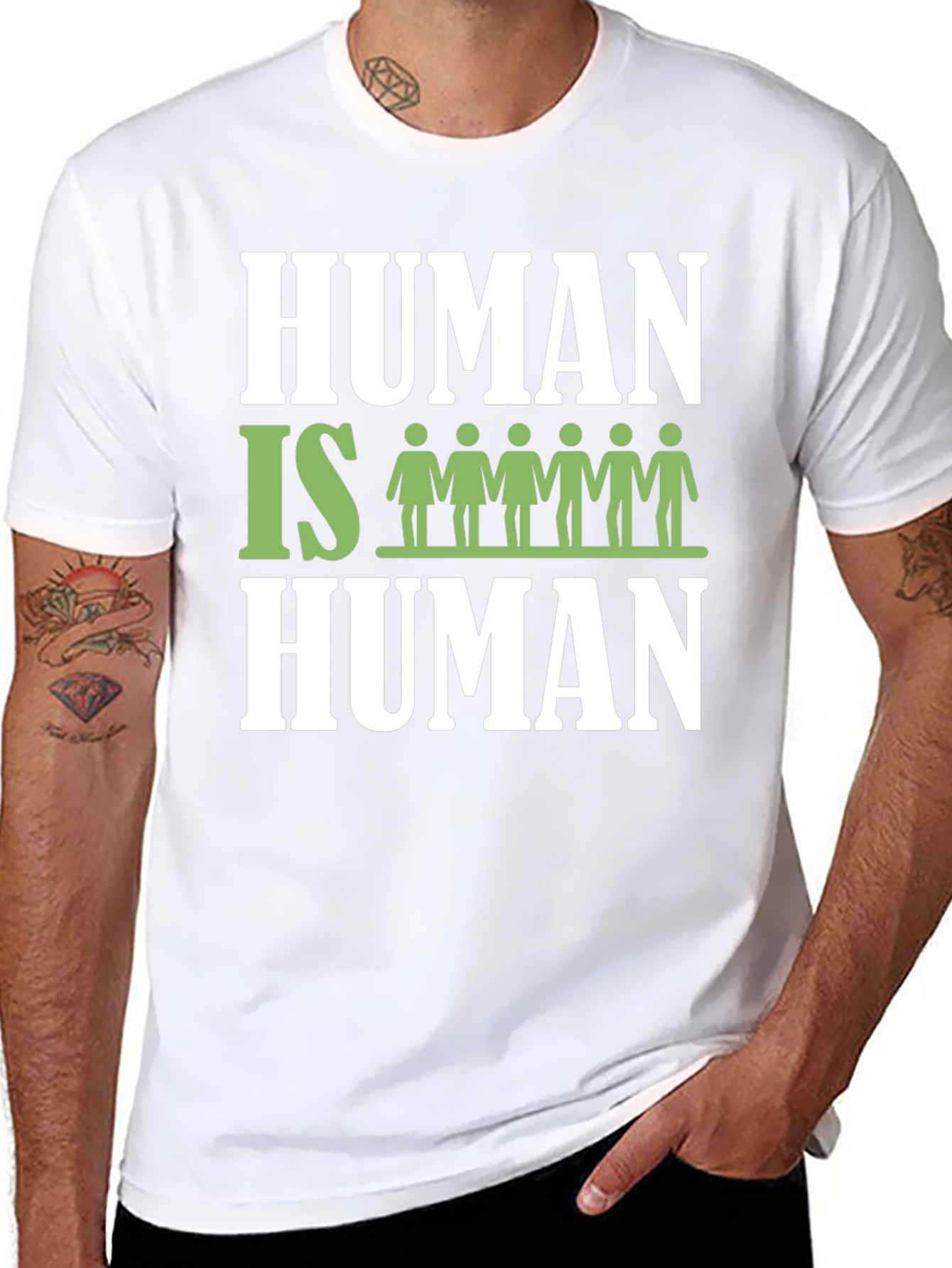 Human Is Human Graphic T-Shirt - Equality Tee