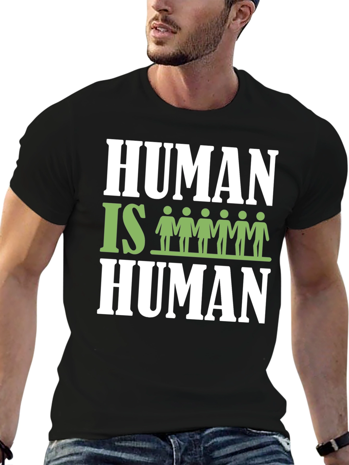 Human Is Human Graphic T-Shirt - Equality Tee