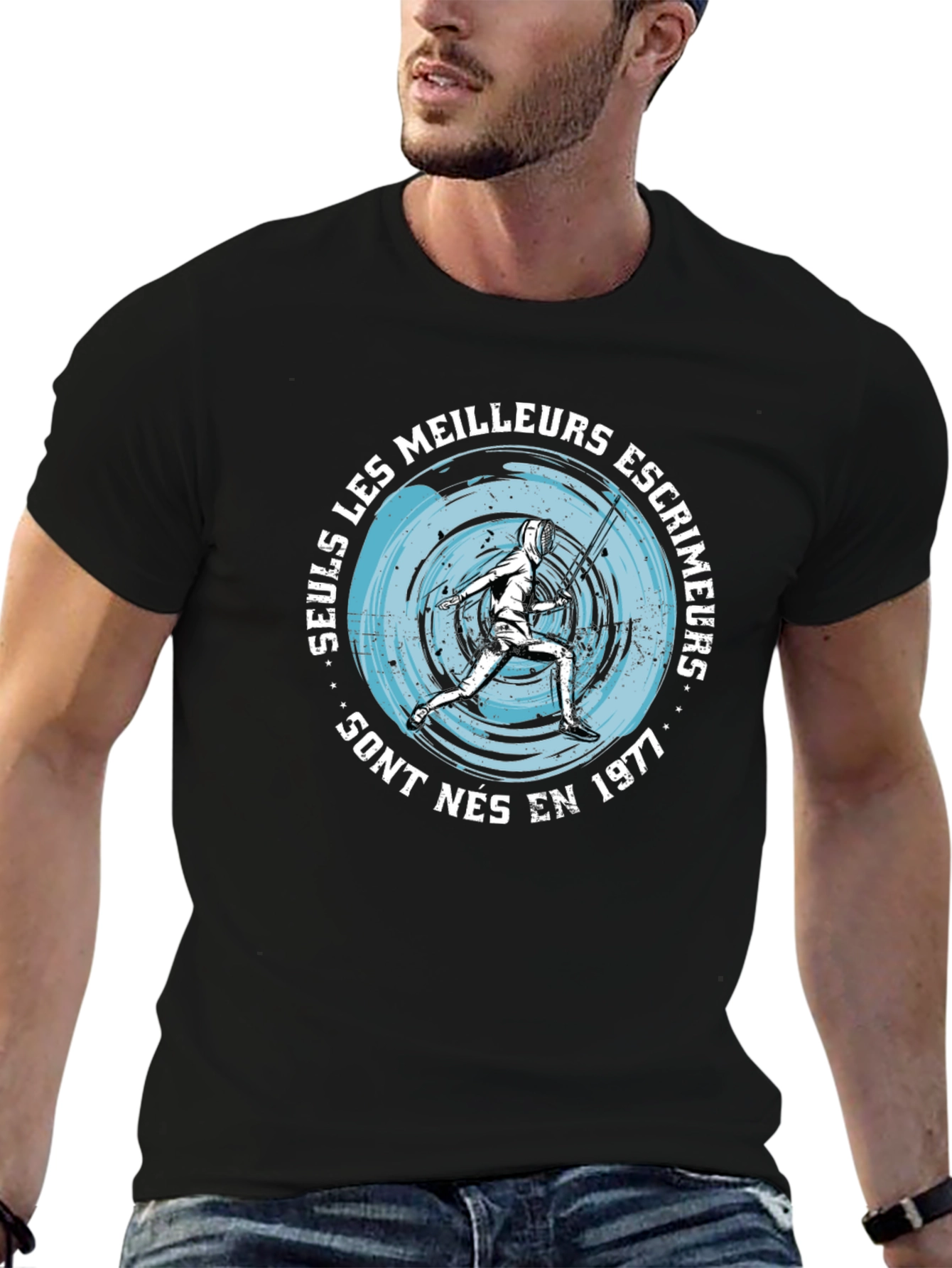 Fencing 1977 T-Shirt - French Design