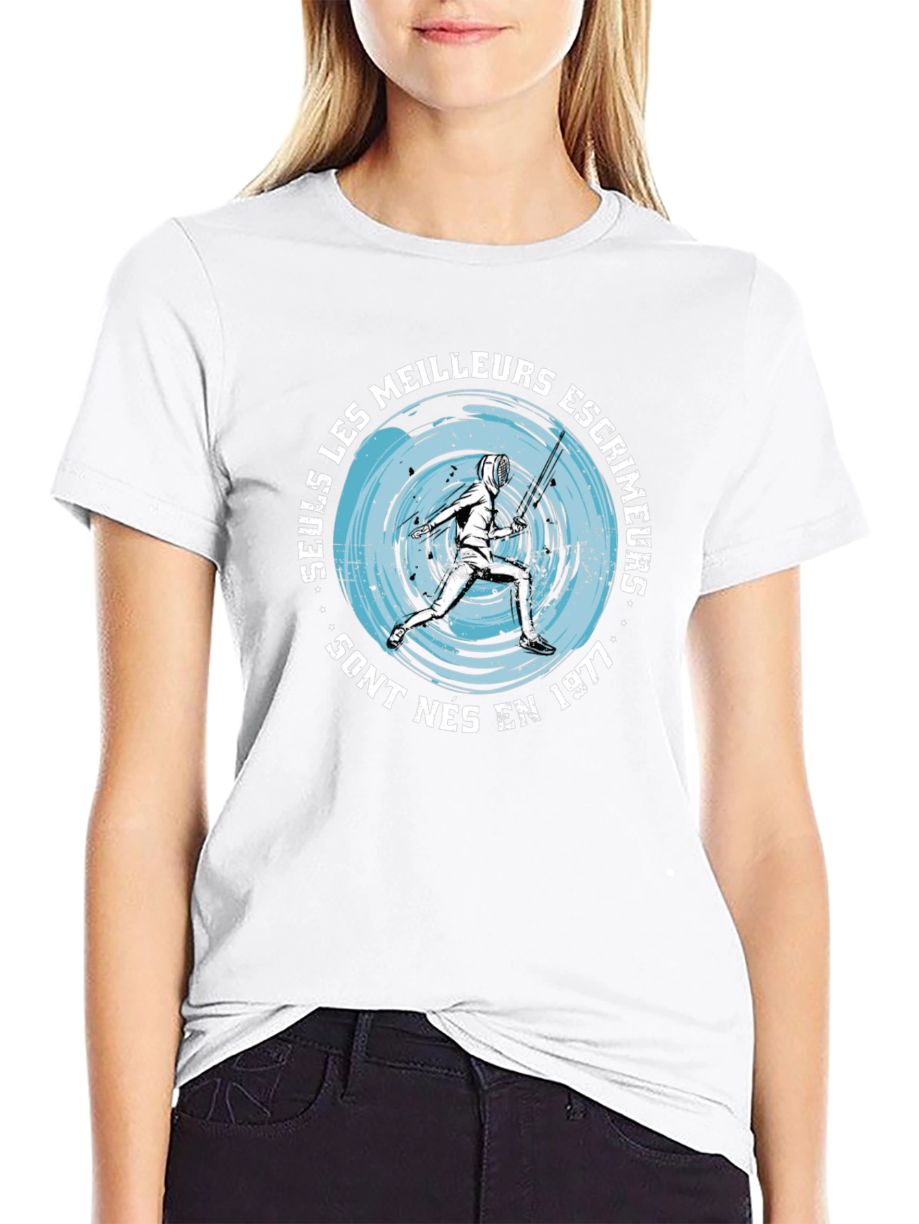 Fencing 1977 T-Shirt - French Design