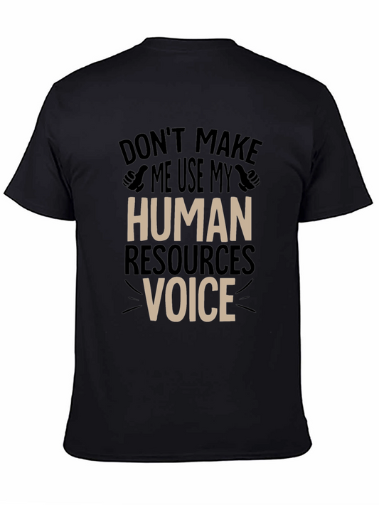 HR Voice T-Shirt: Funny Human Resources Tee