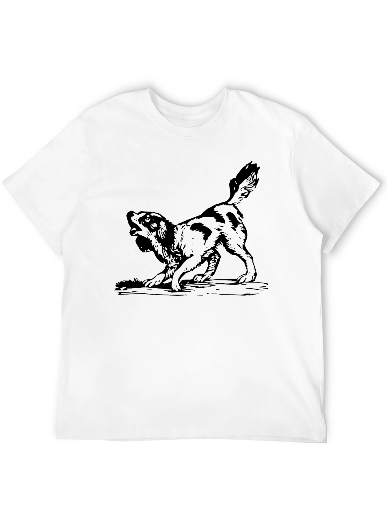 Dog Graphic Black T-Shirt
