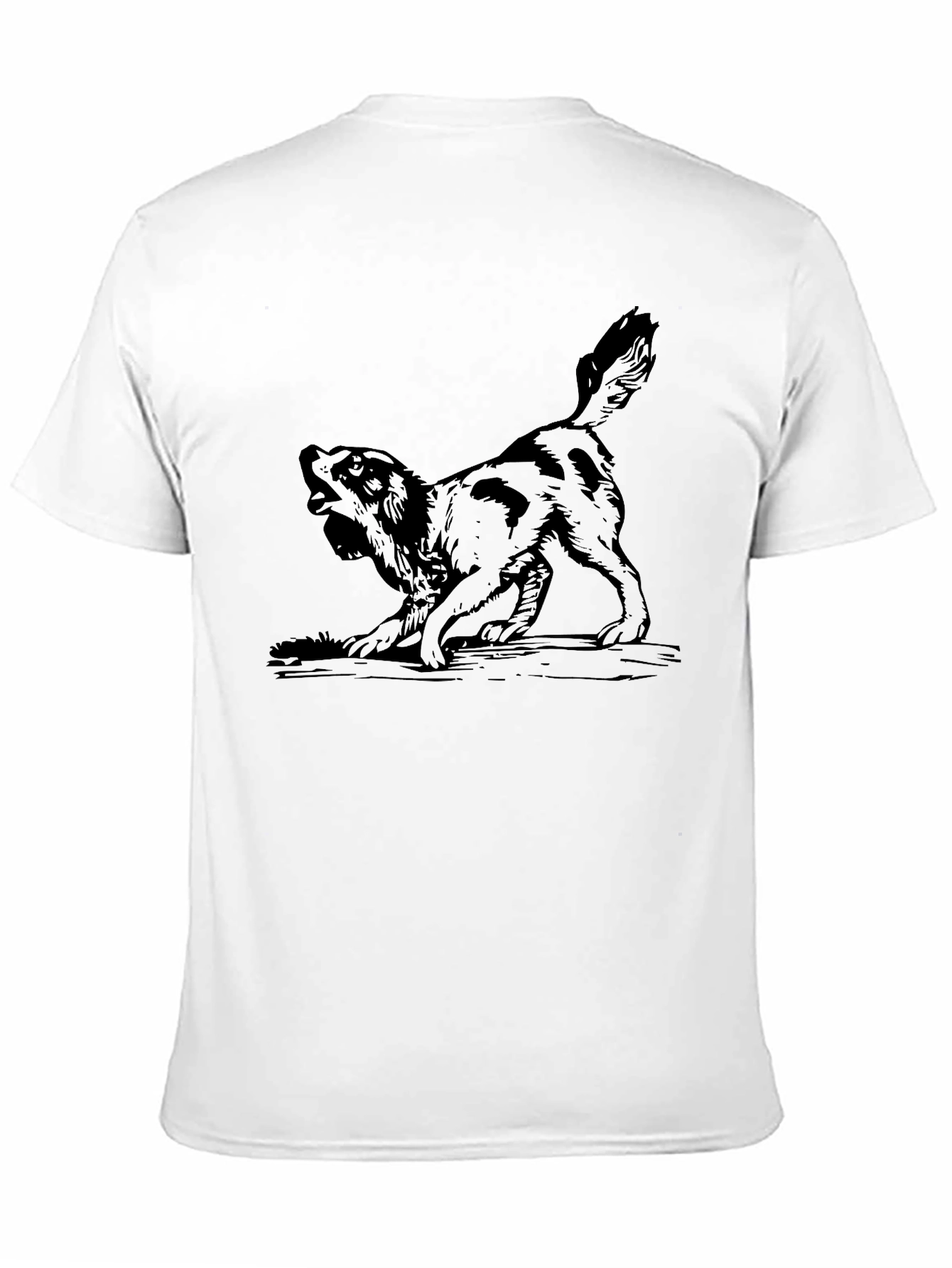 Dog Graphic Black T-Shirt