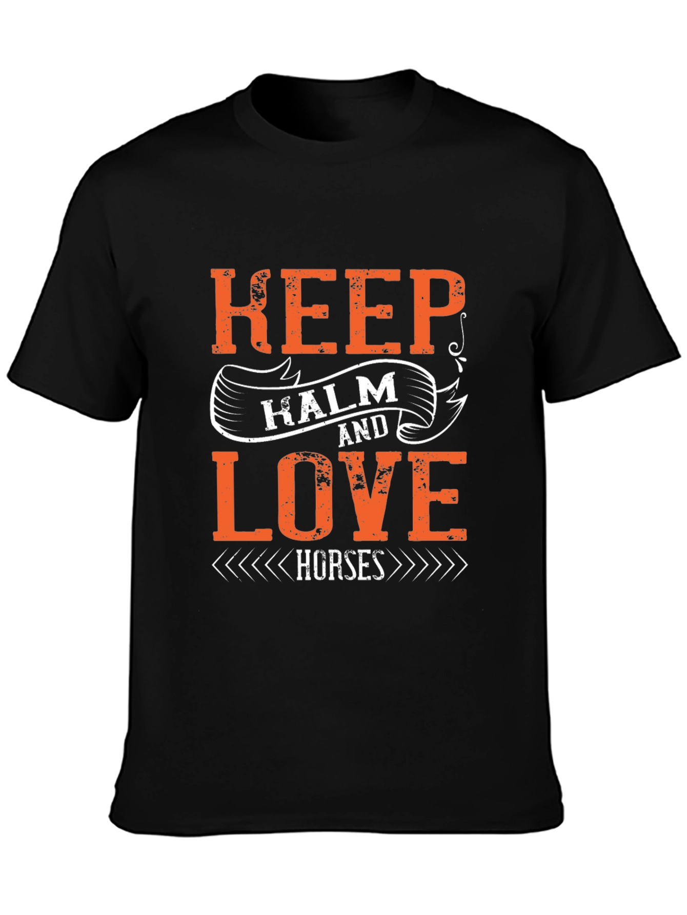 Keep Calm Love Horses Graphic T-Shirt