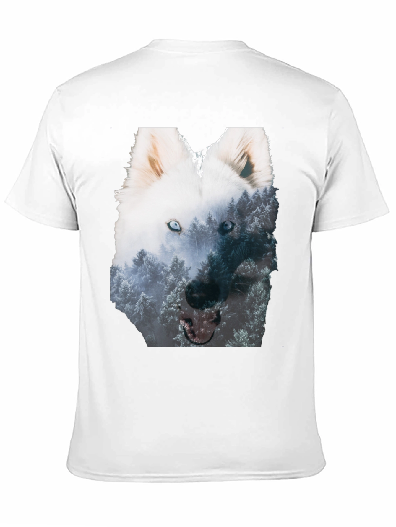 Wolf Forest Graphic Black T-Shirt