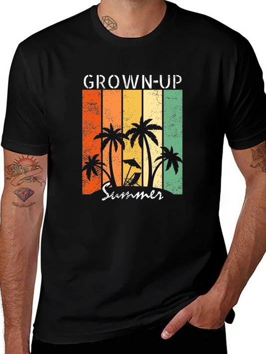 Grown-Up Summer Graphic T-Shirt