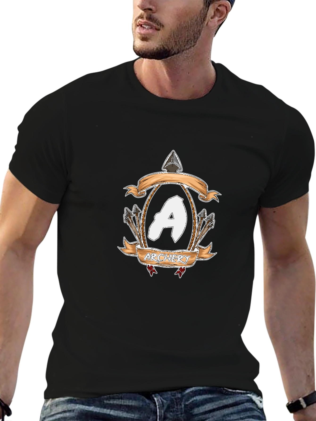 Archery Crest Black T-Shirt