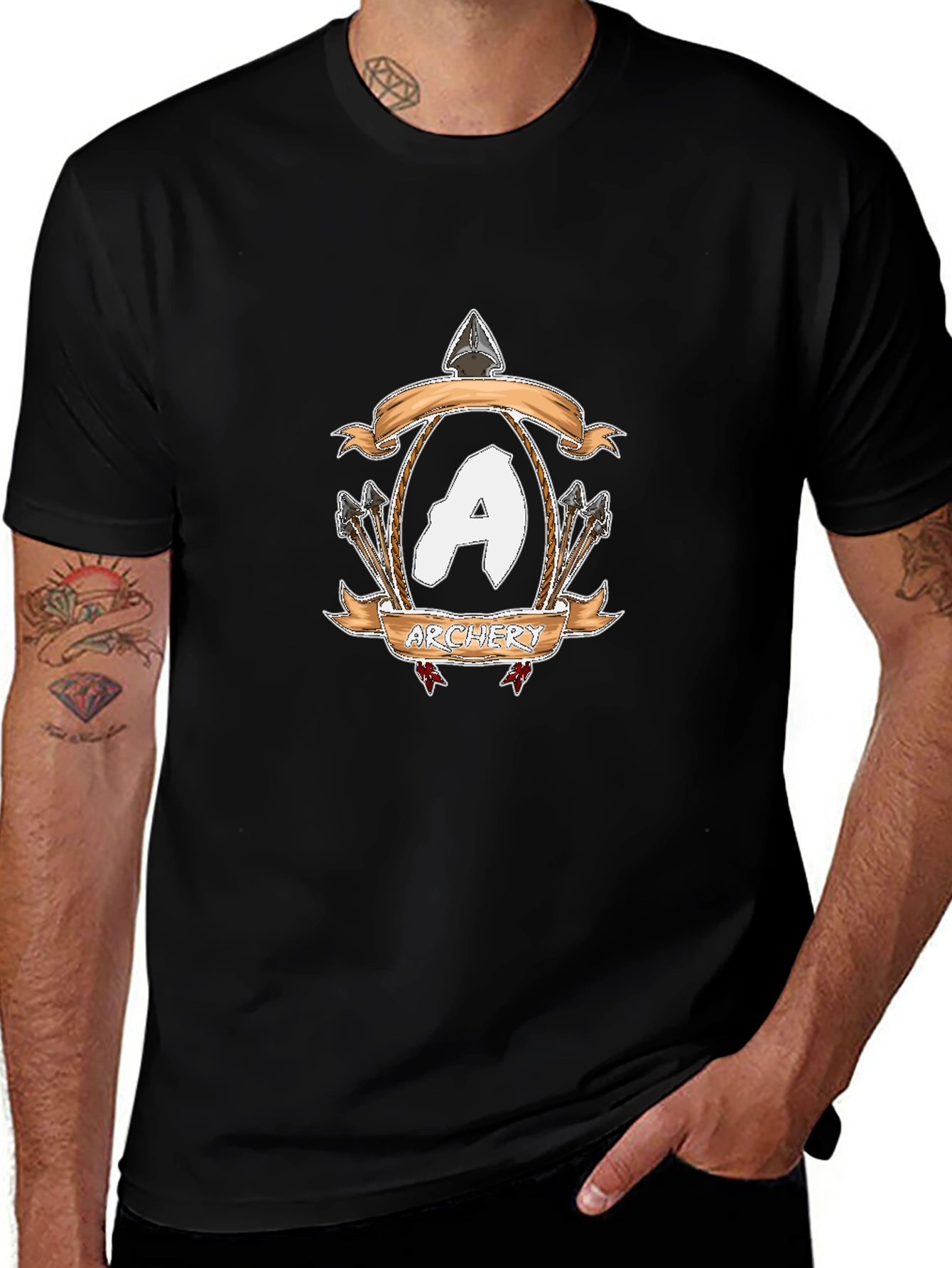 Archery Crest Black T-Shirt