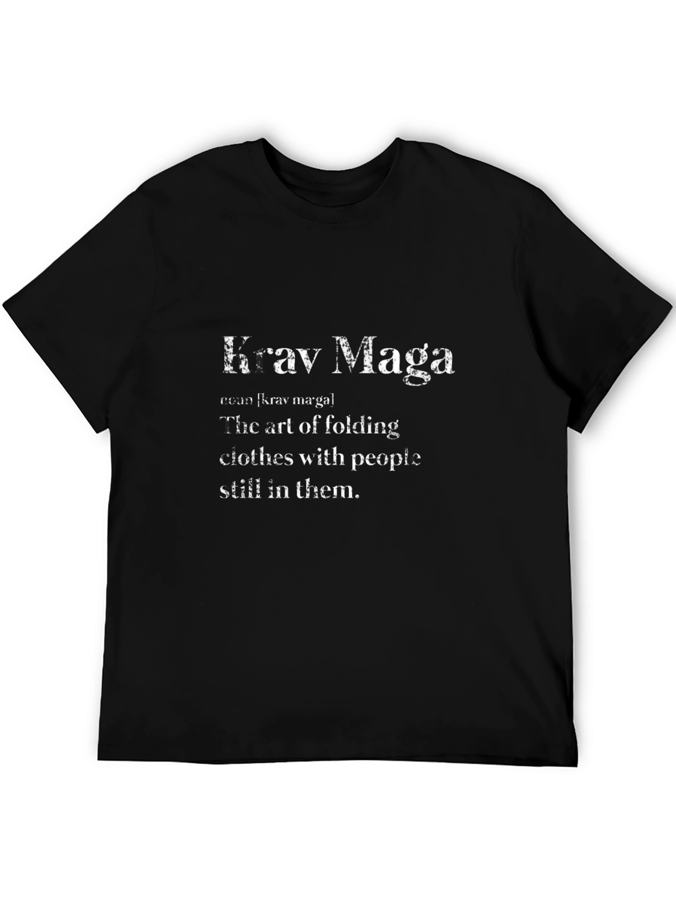 Krav Maga Definition Black T-Shirt