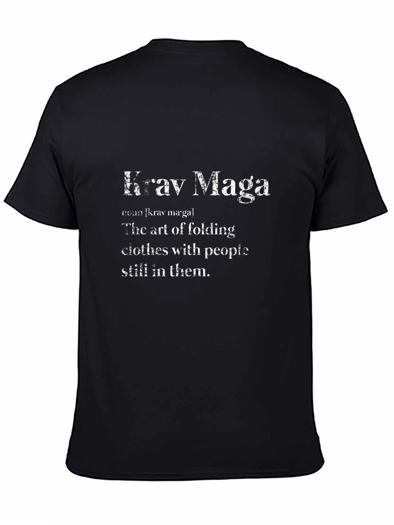 Krav Maga Definition Black T-Shirt
