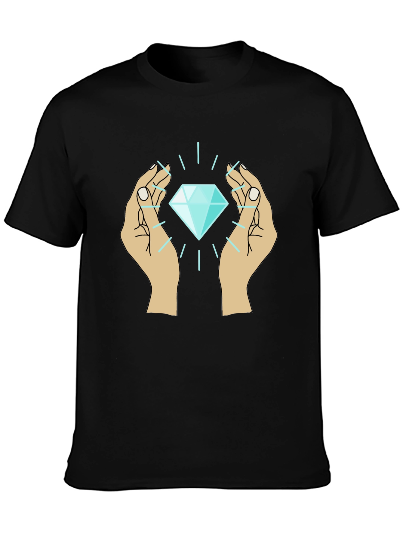 Diamond Hands Graphic Tee - Unique Design