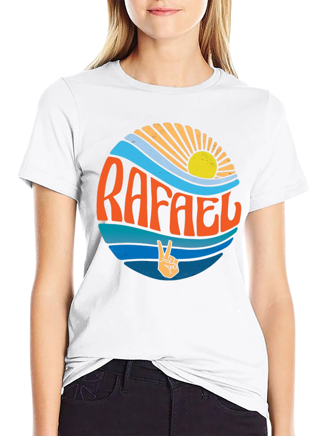 Rafael Retro Sunshine T-Shirt - Peace & Good Vibes