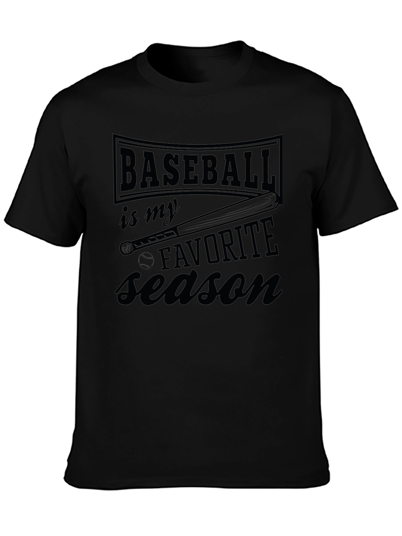 Baseball is My Favorite Season Graphic T-Shirt