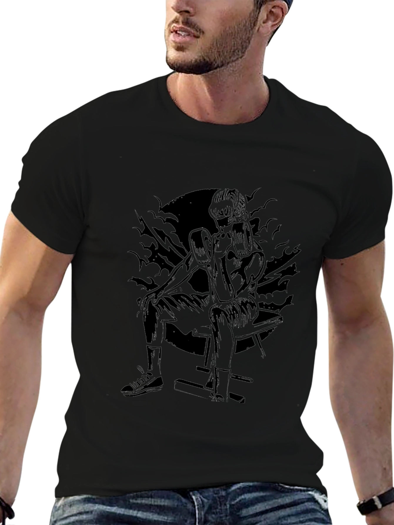 Boxer Silhouette Black T-Shirt