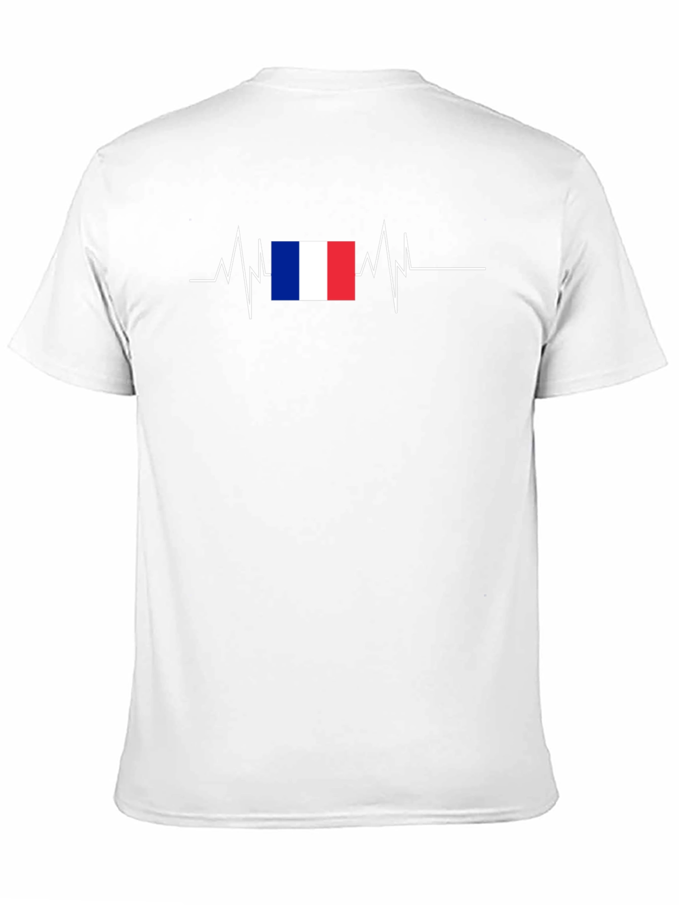 France Flag Heartbeat Graphic Tee