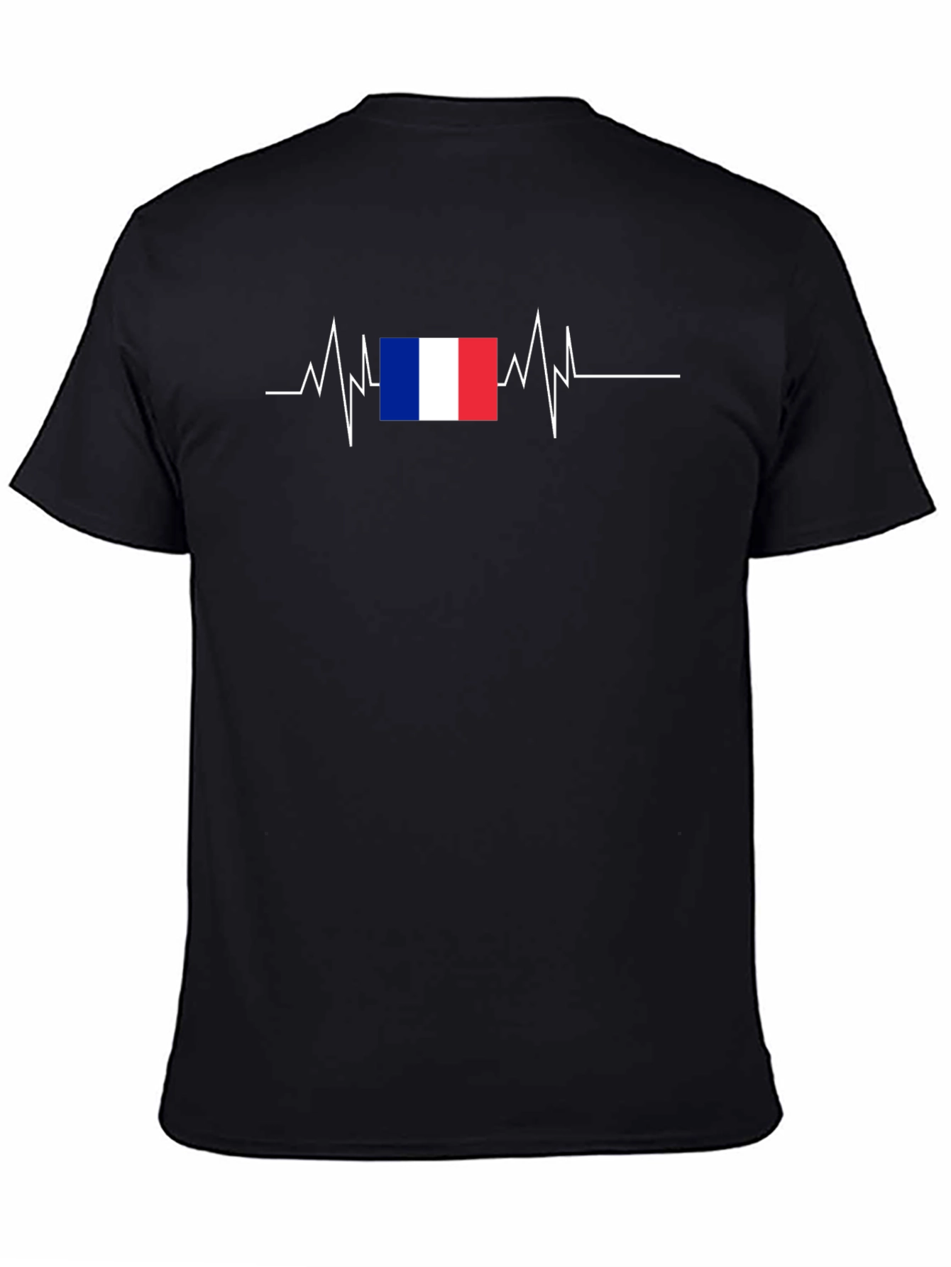France Flag Heartbeat Graphic Tee