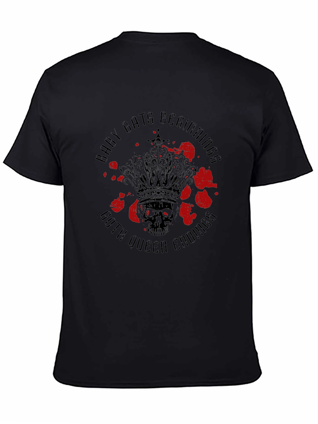 Gothic Queen Skull T-Shirt