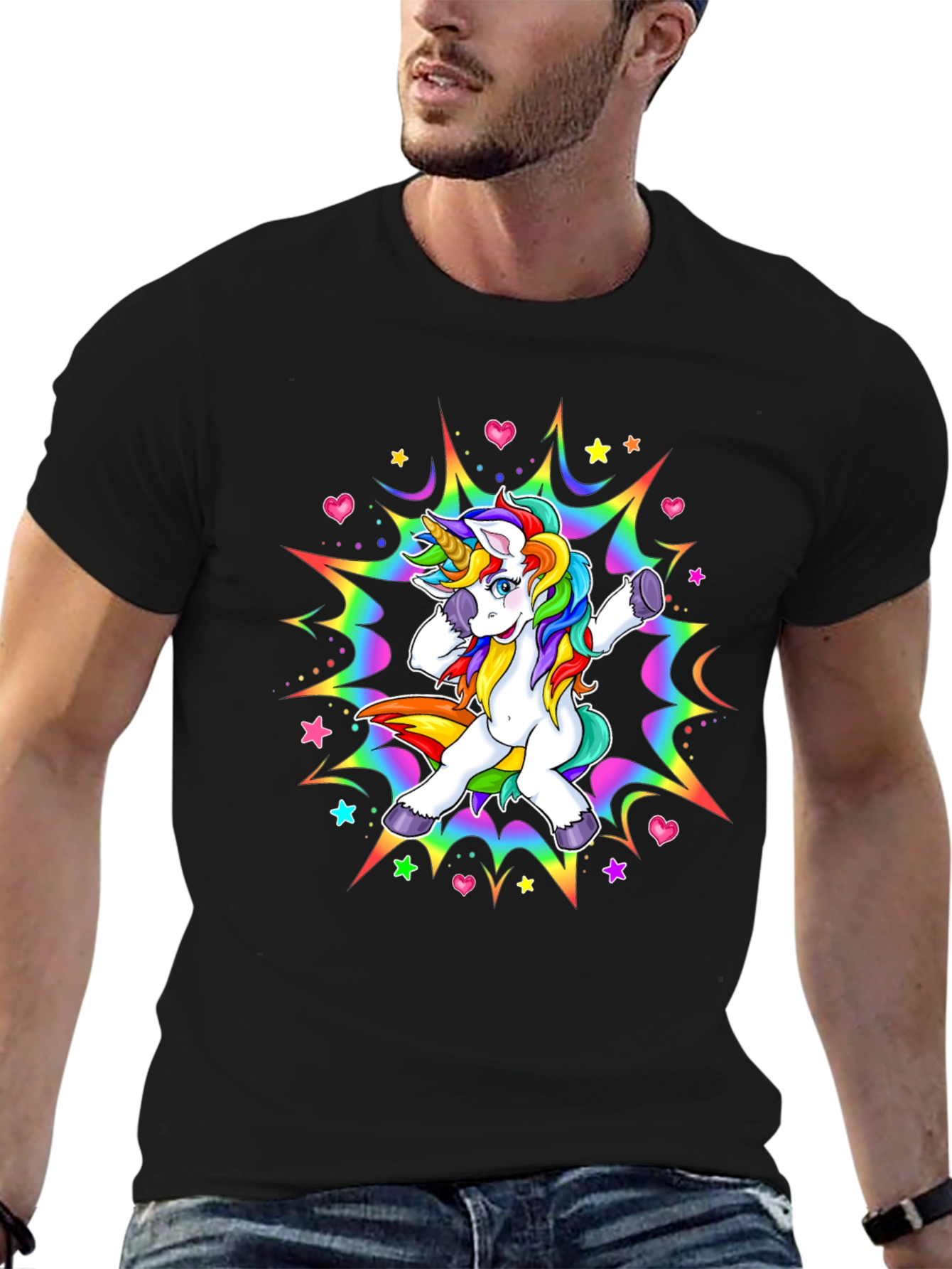 Rainbow Unicorn Dab T-Shirt