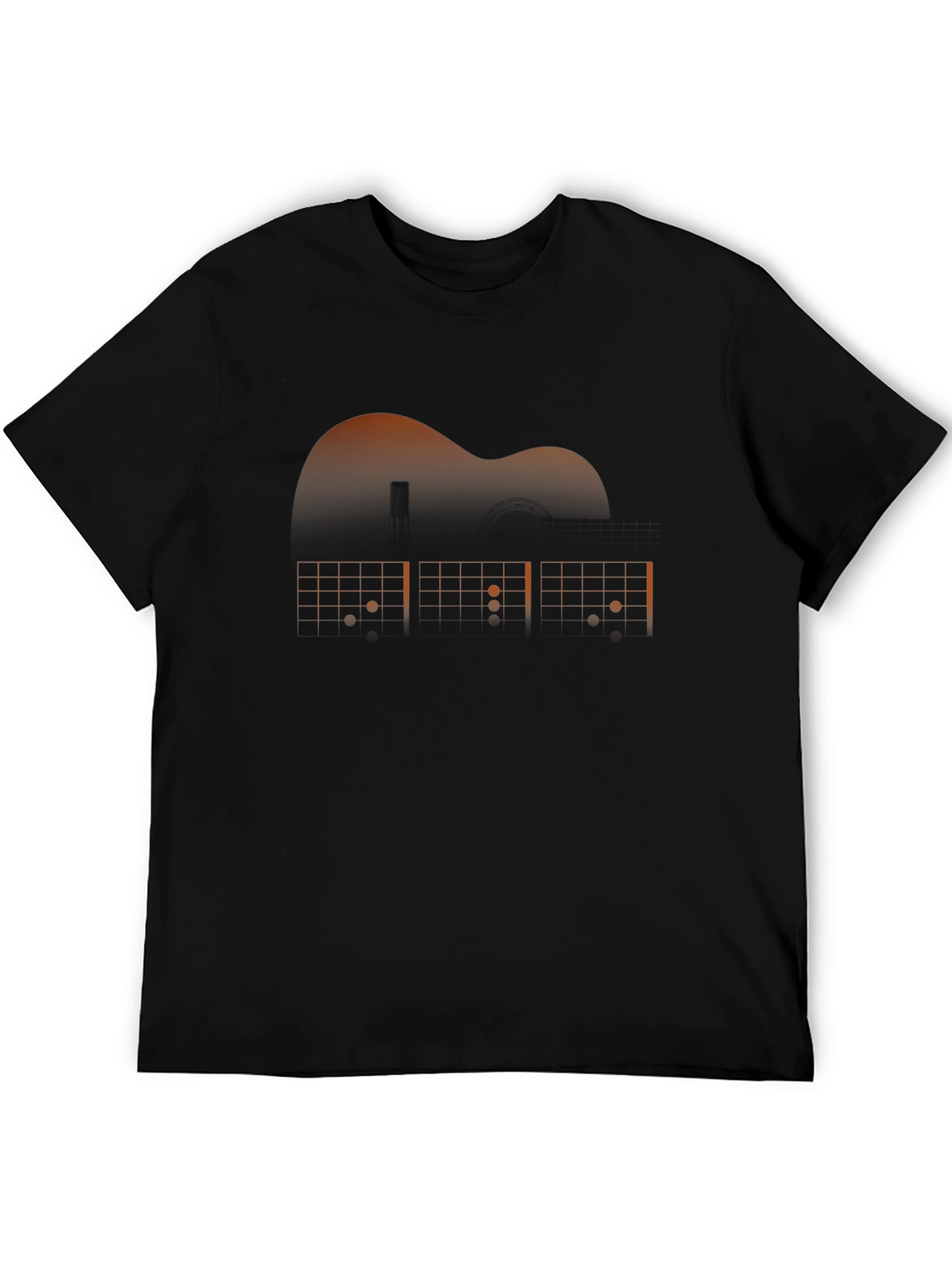 Guitar Chord Graphic Print T-Shirt
