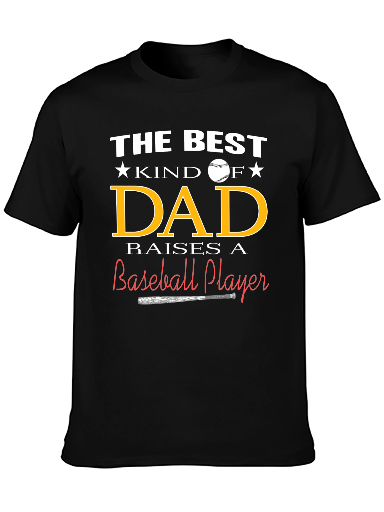 Best Kind of Dad Baseball Player T-Shirt