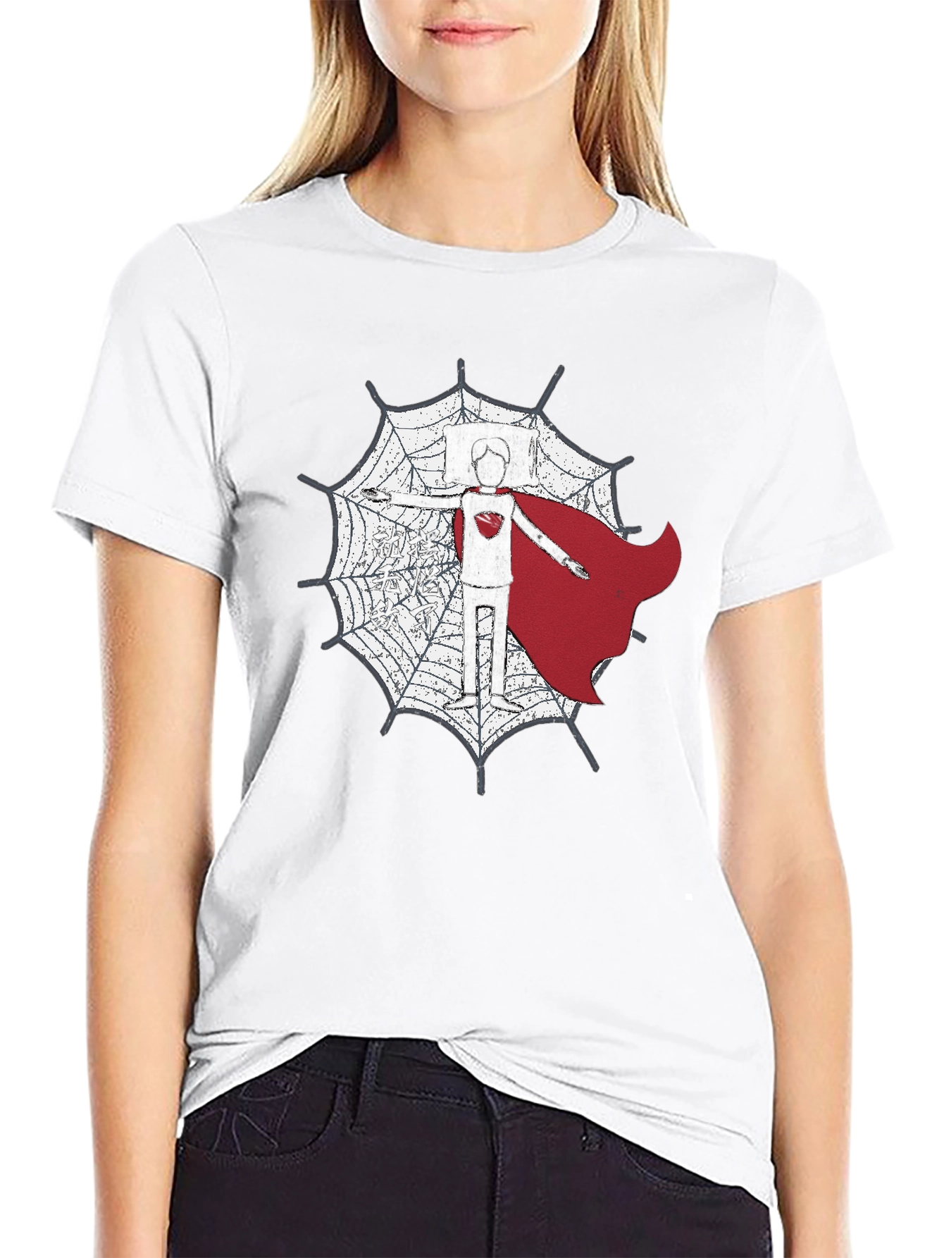 Superhero Spiderweb Graphic T-Shirt