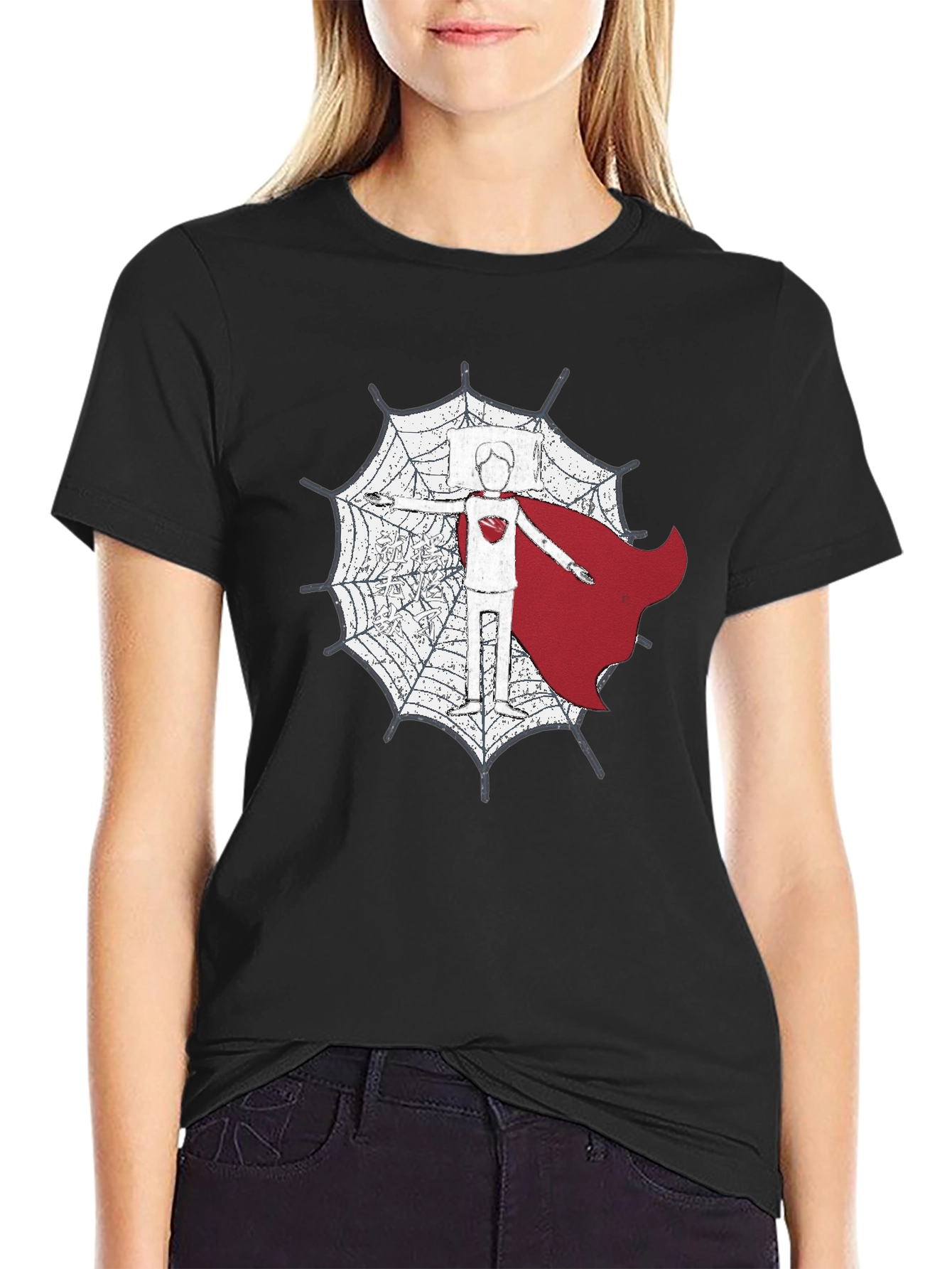 Superhero Spiderweb Graphic T-Shirt