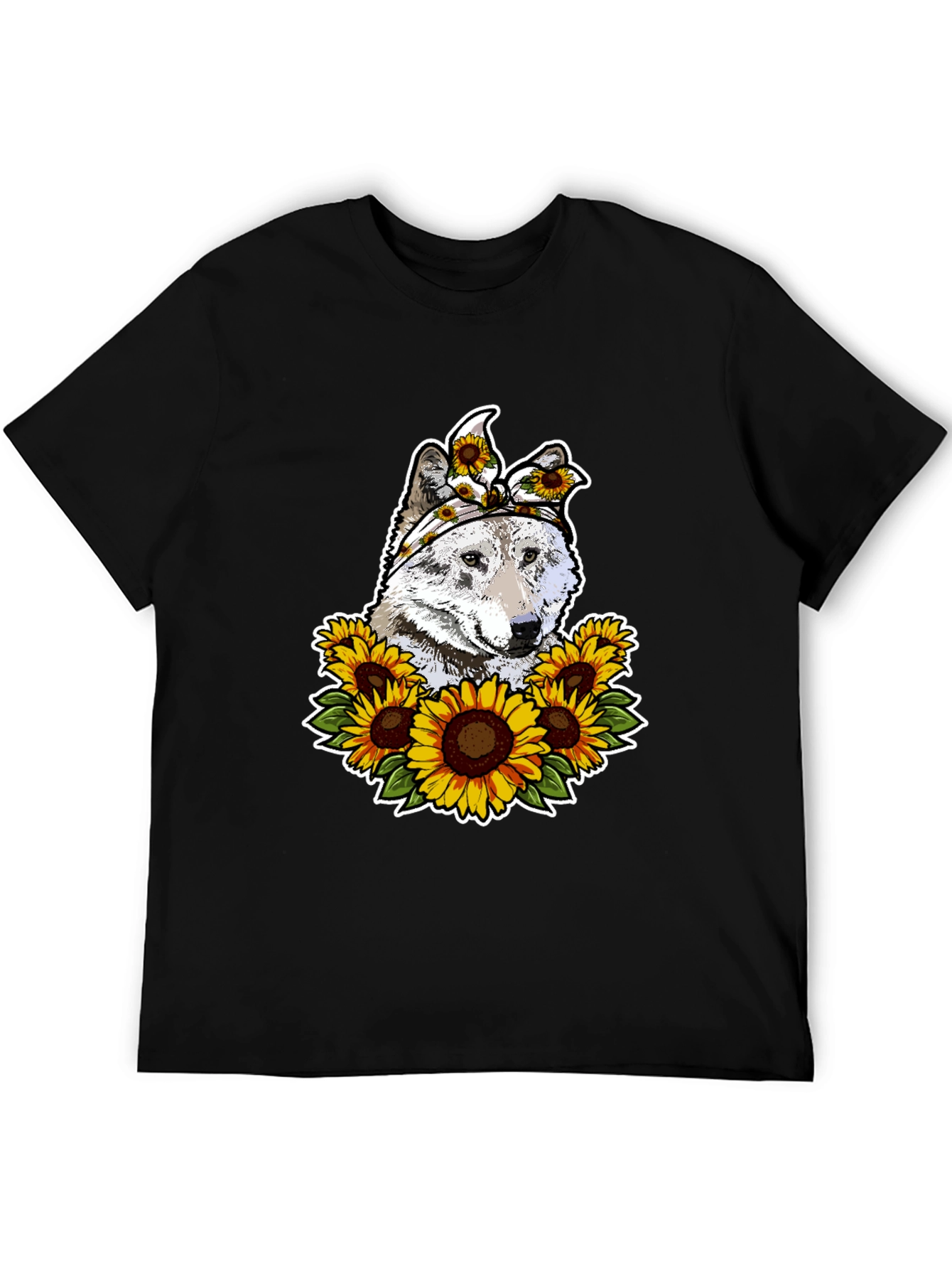 Wolf Sunflower T-Shirt