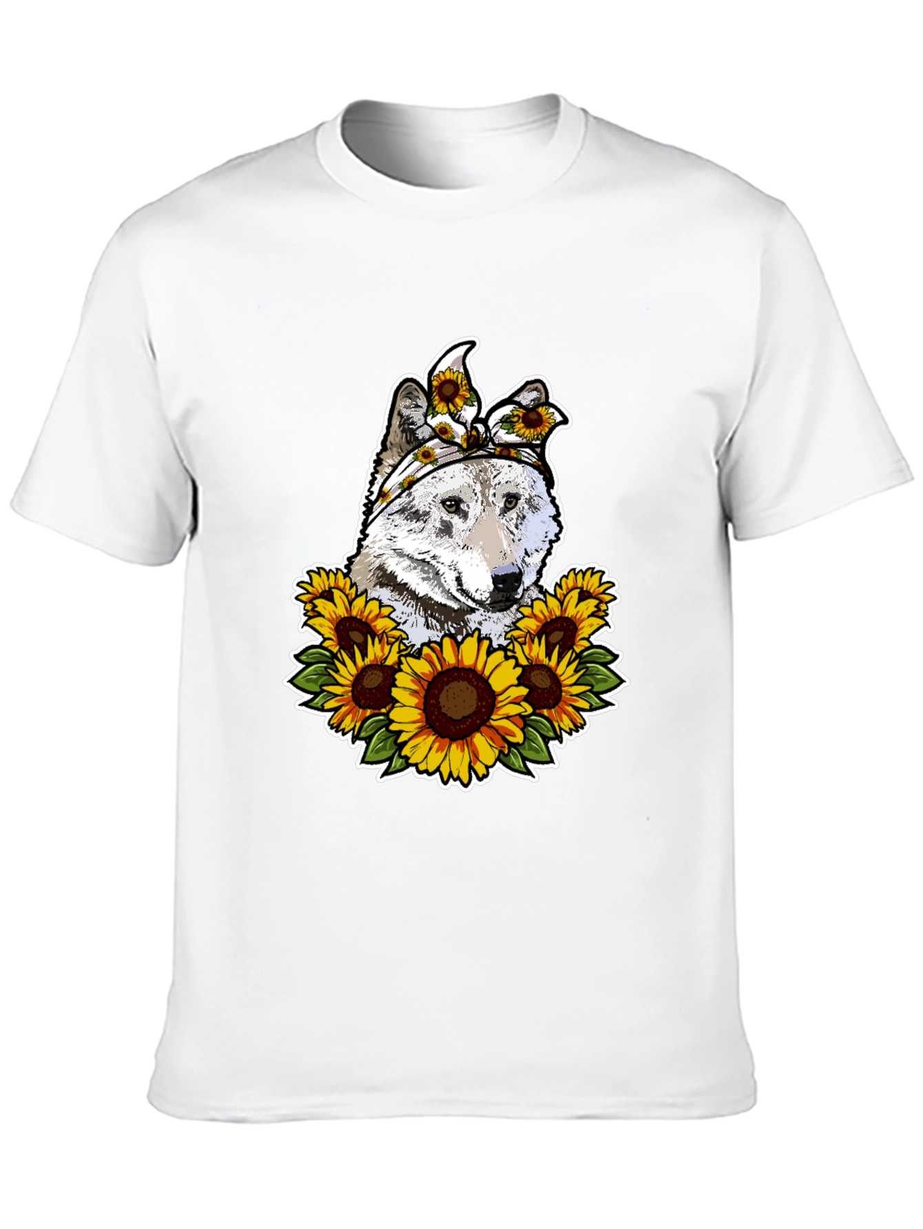 Wolf Sunflower T-Shirt