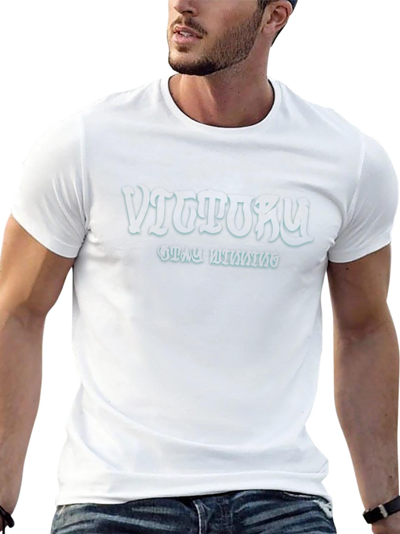 VJOLOKU Black Graphic Tee