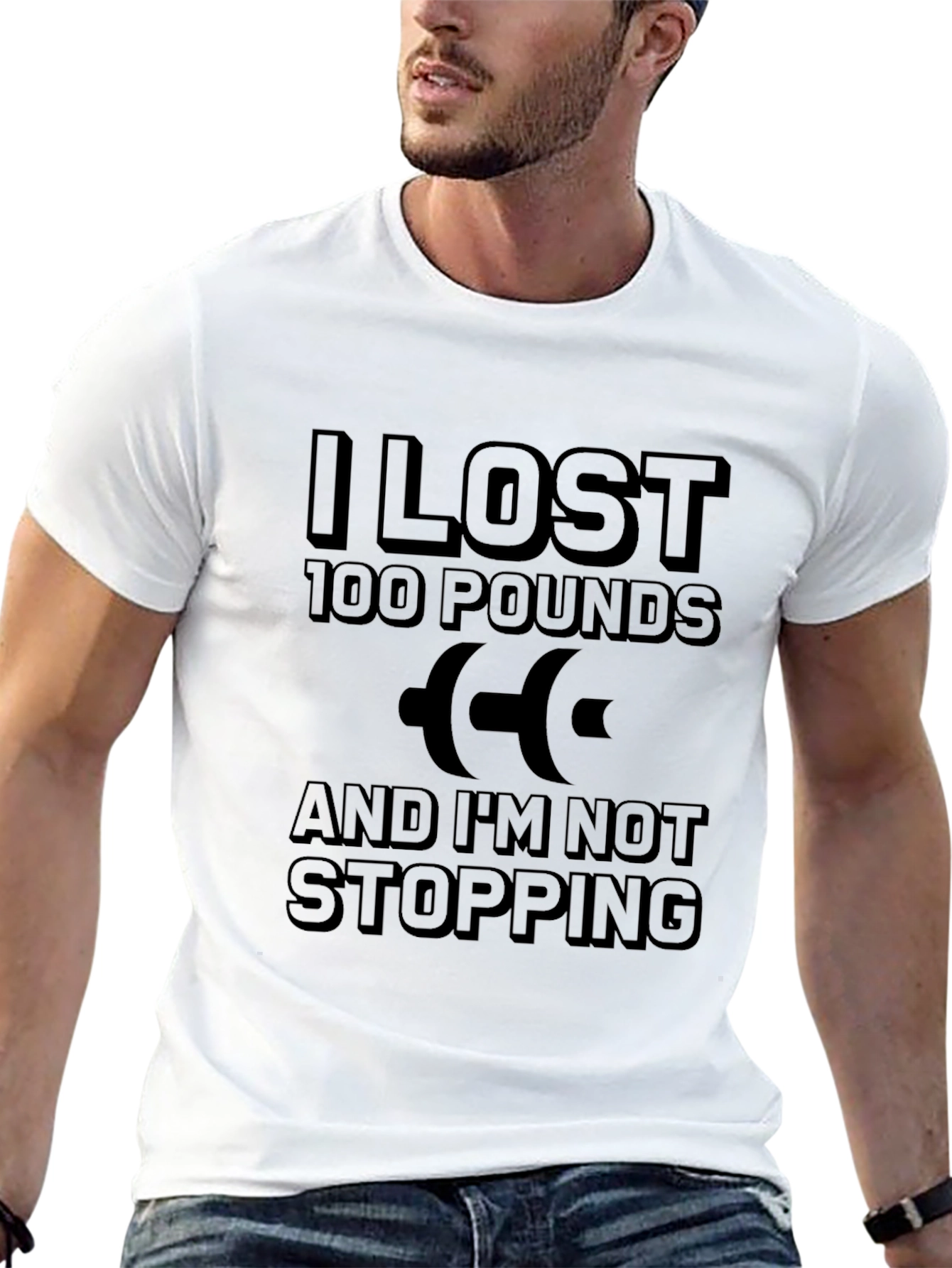 I Lost 100 Pounds Fitness T-Shirt