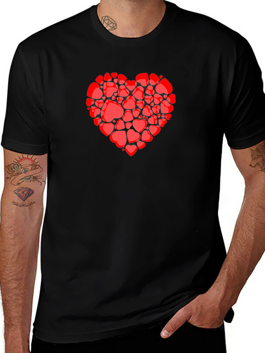 Heart Full of Hearts Graphic Tee - Black T-Shirt