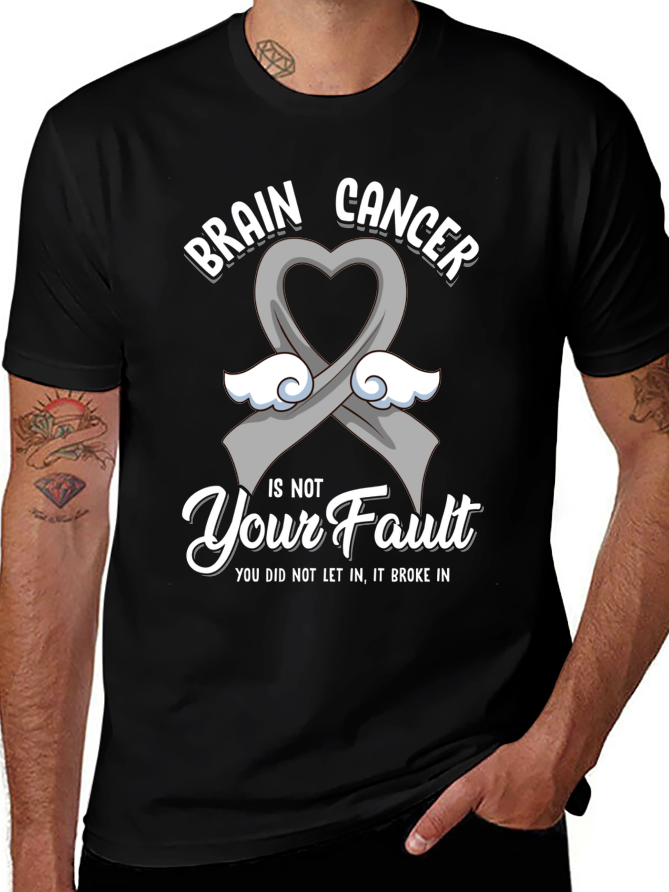 Brain Cancer Awareness T-Shirt - Its Not Your Fault