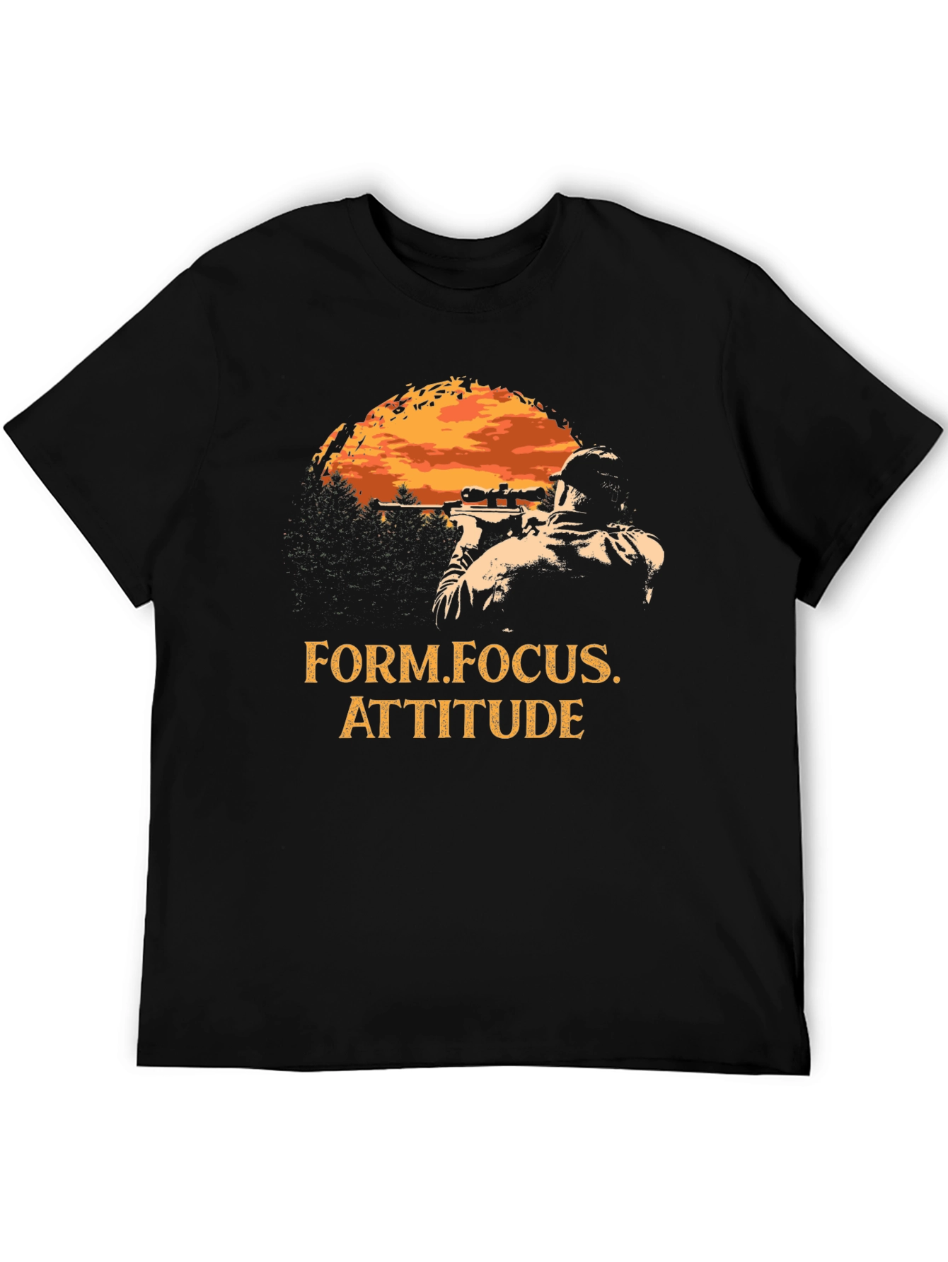 Sniper T-Shirt - Form Focus Attitude - Black